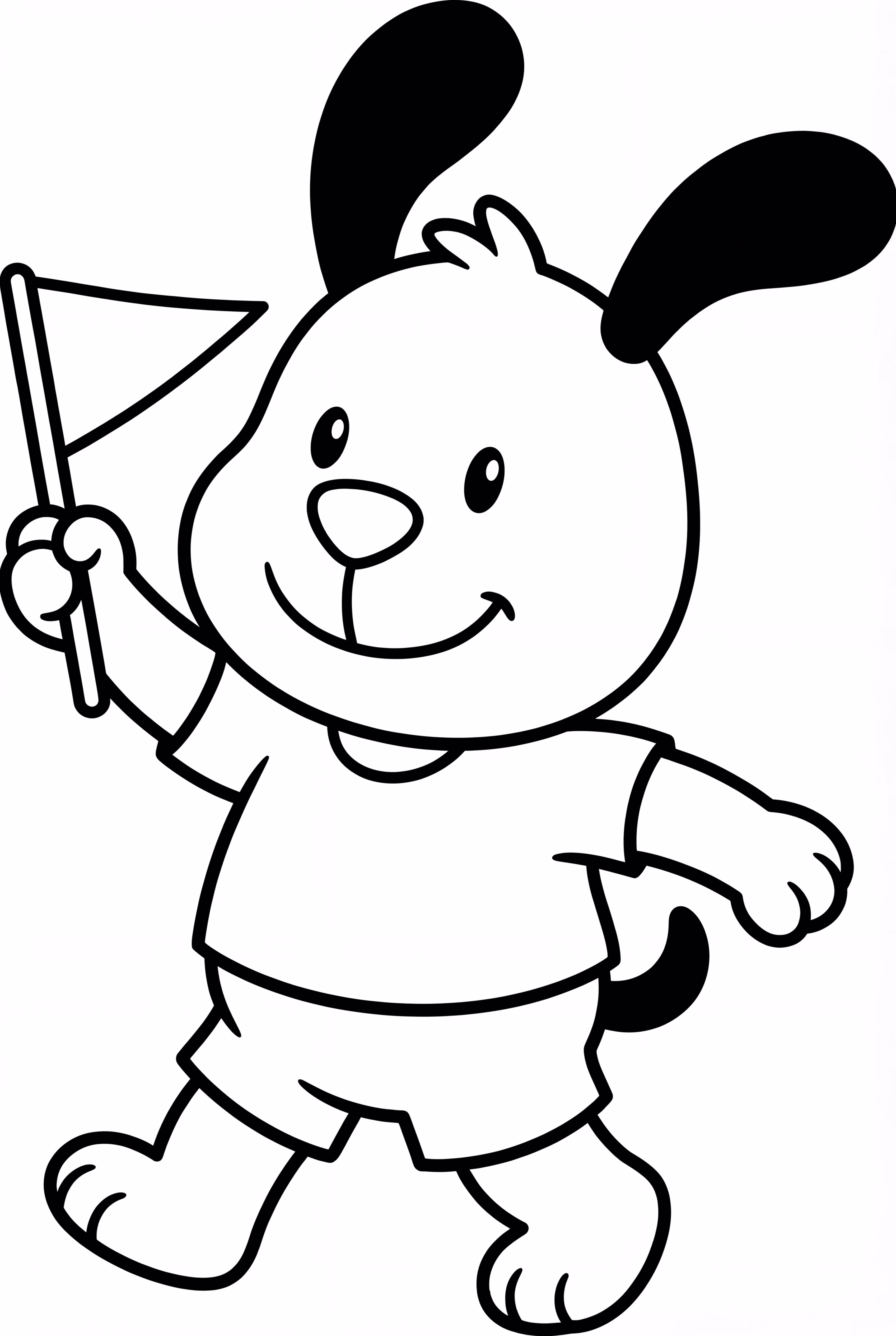 Pochacco Waving Flag