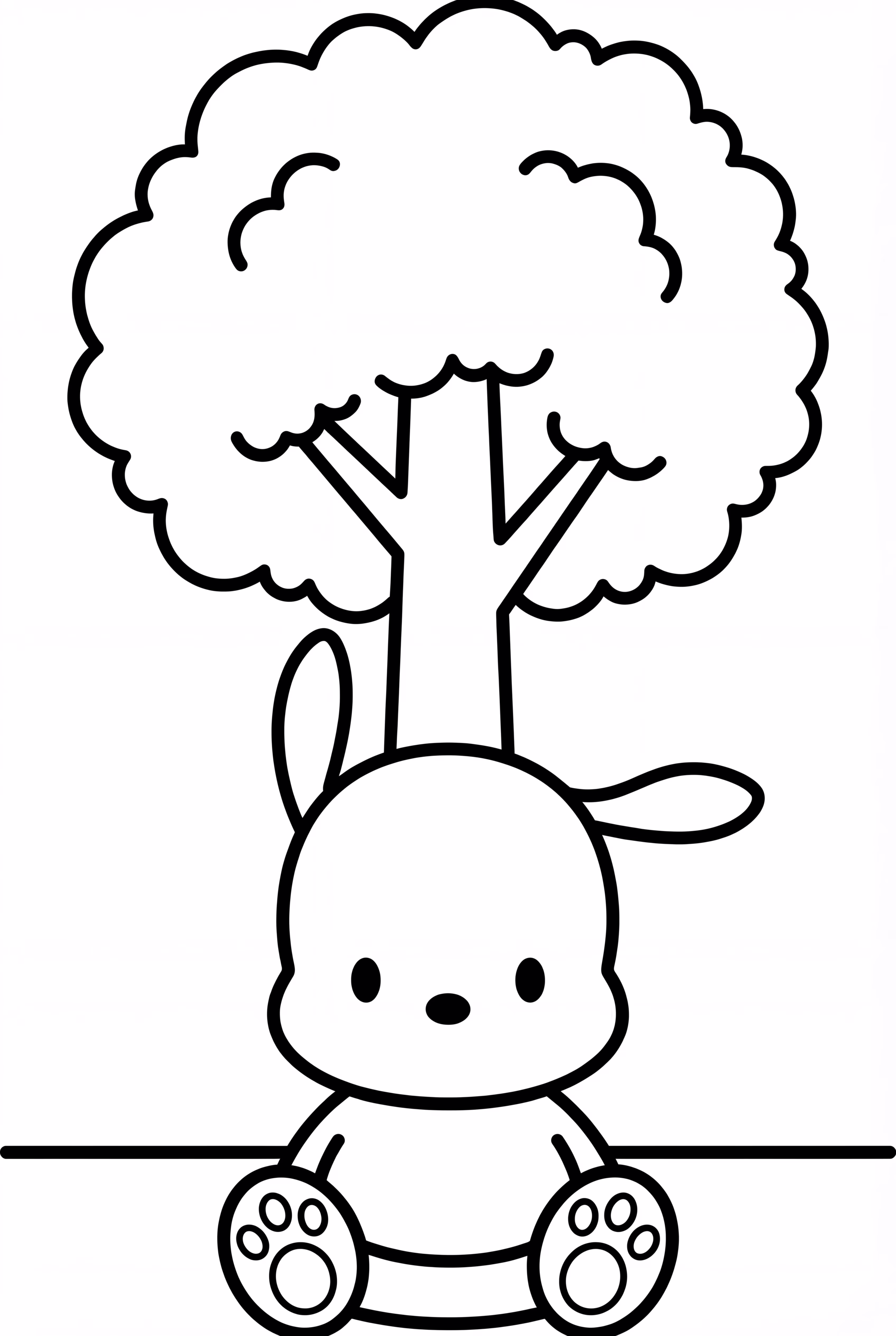 小白狗与单棵树