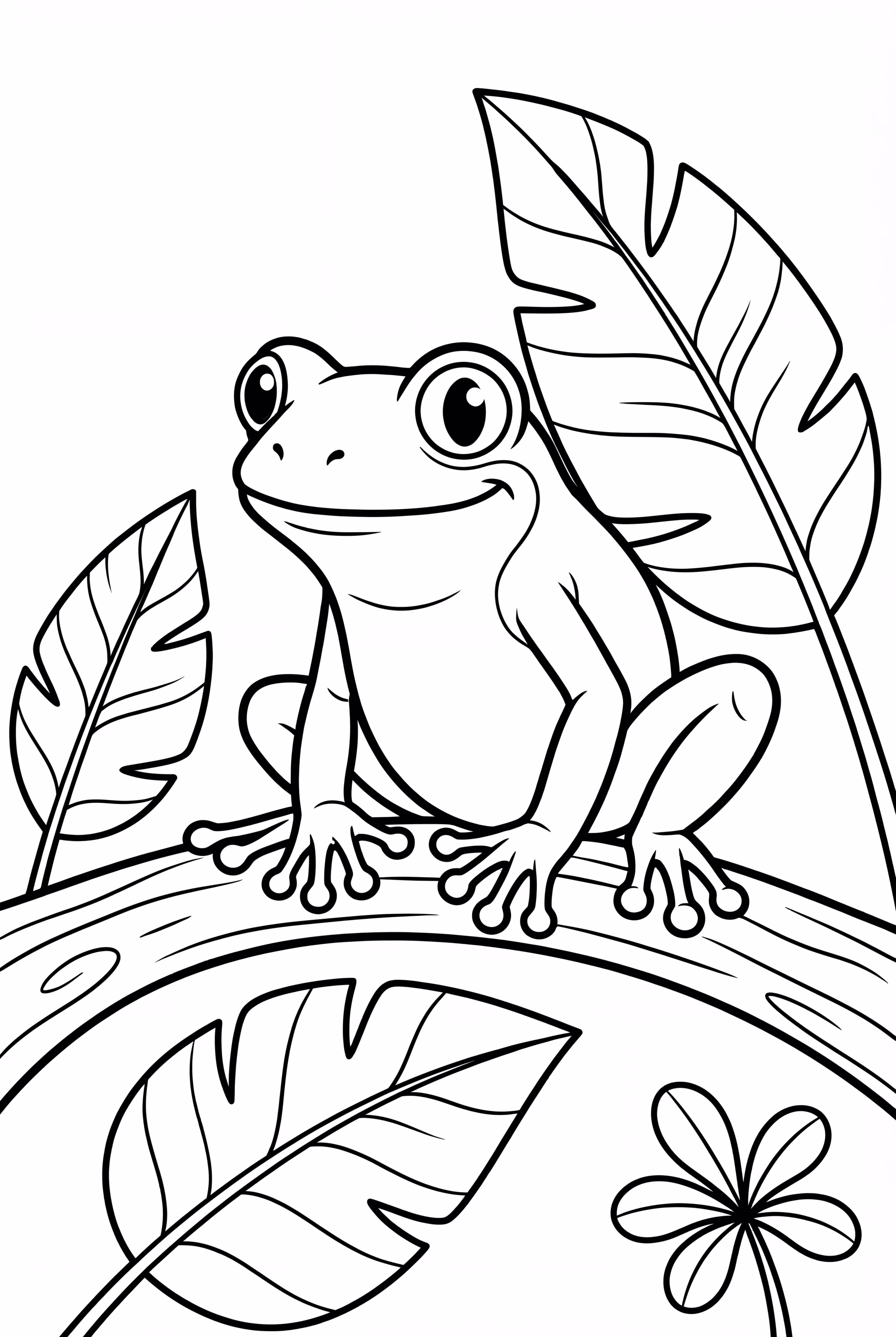 Poison Dart Frog in a Rainforest