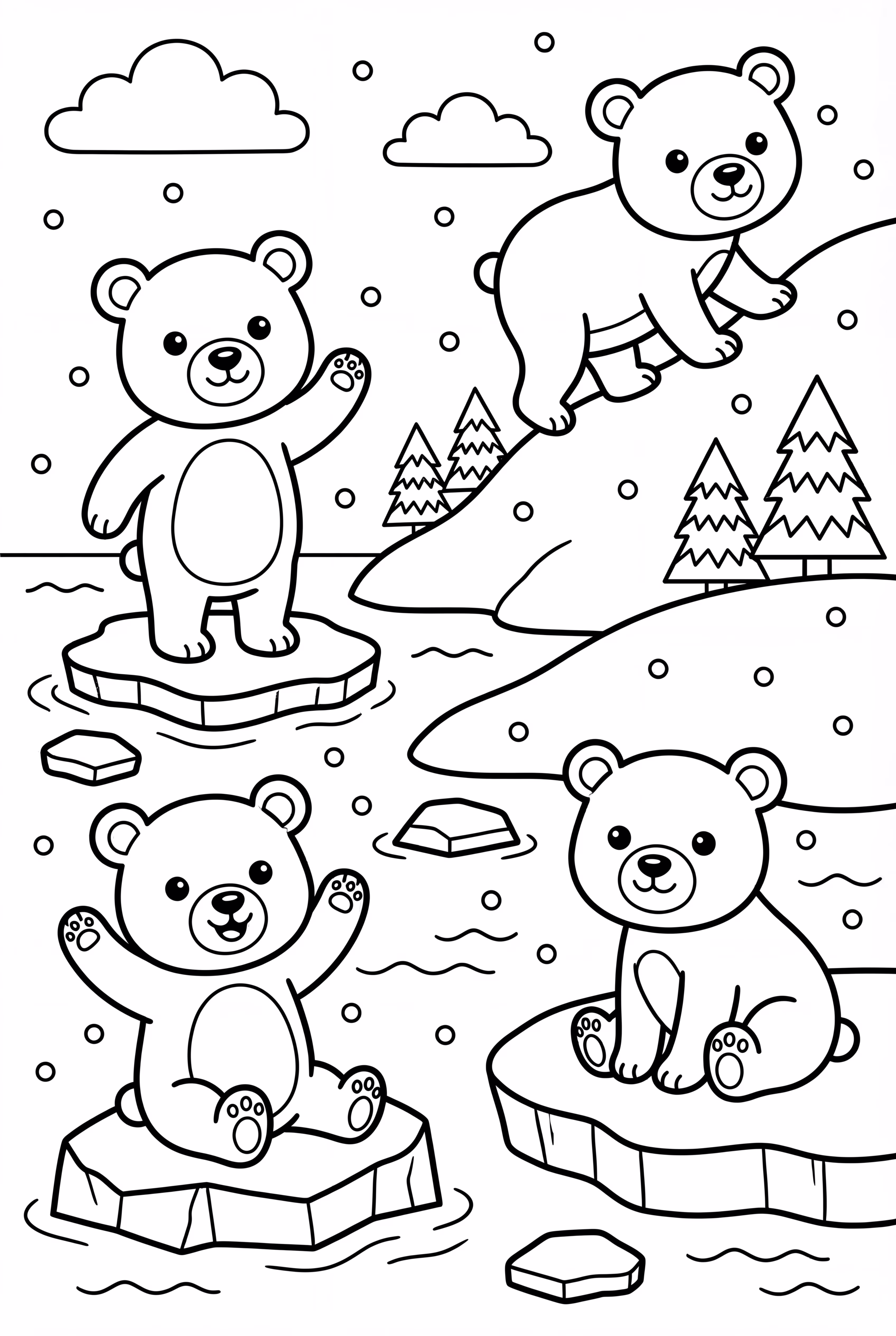 Polar Bears' Arctic Winter