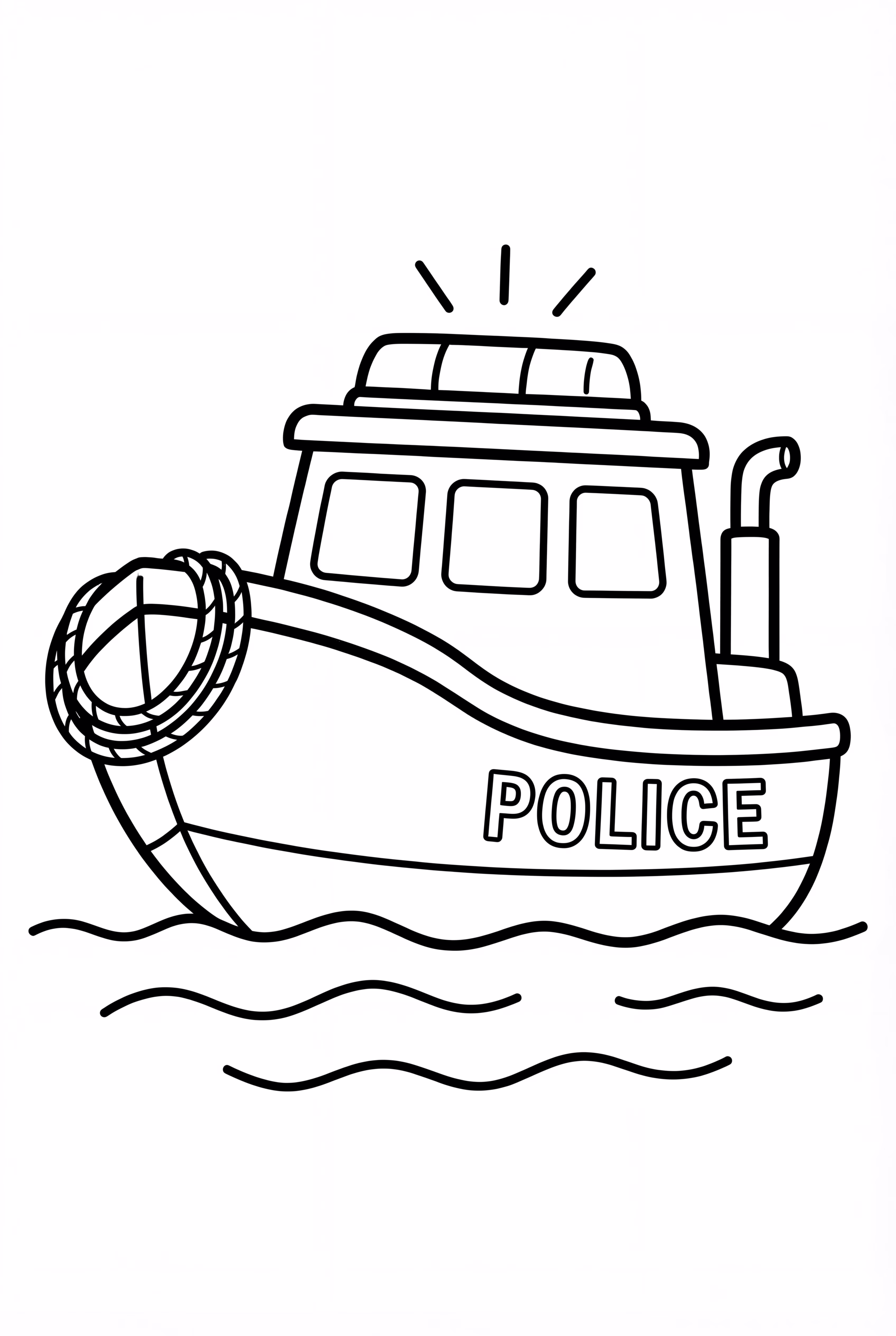 Police Boat on River Patrol