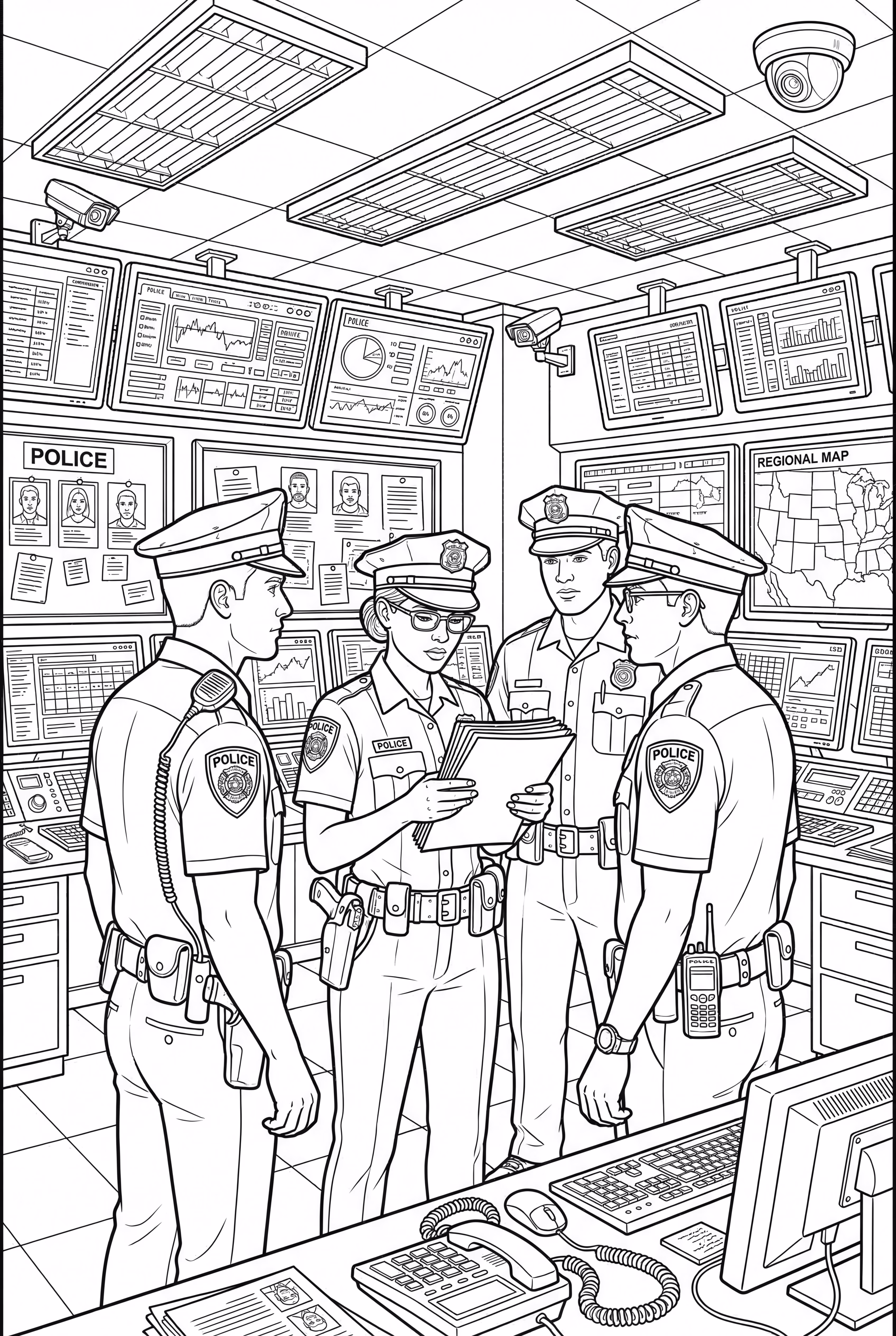 Police Debriefing After a Successful Operation