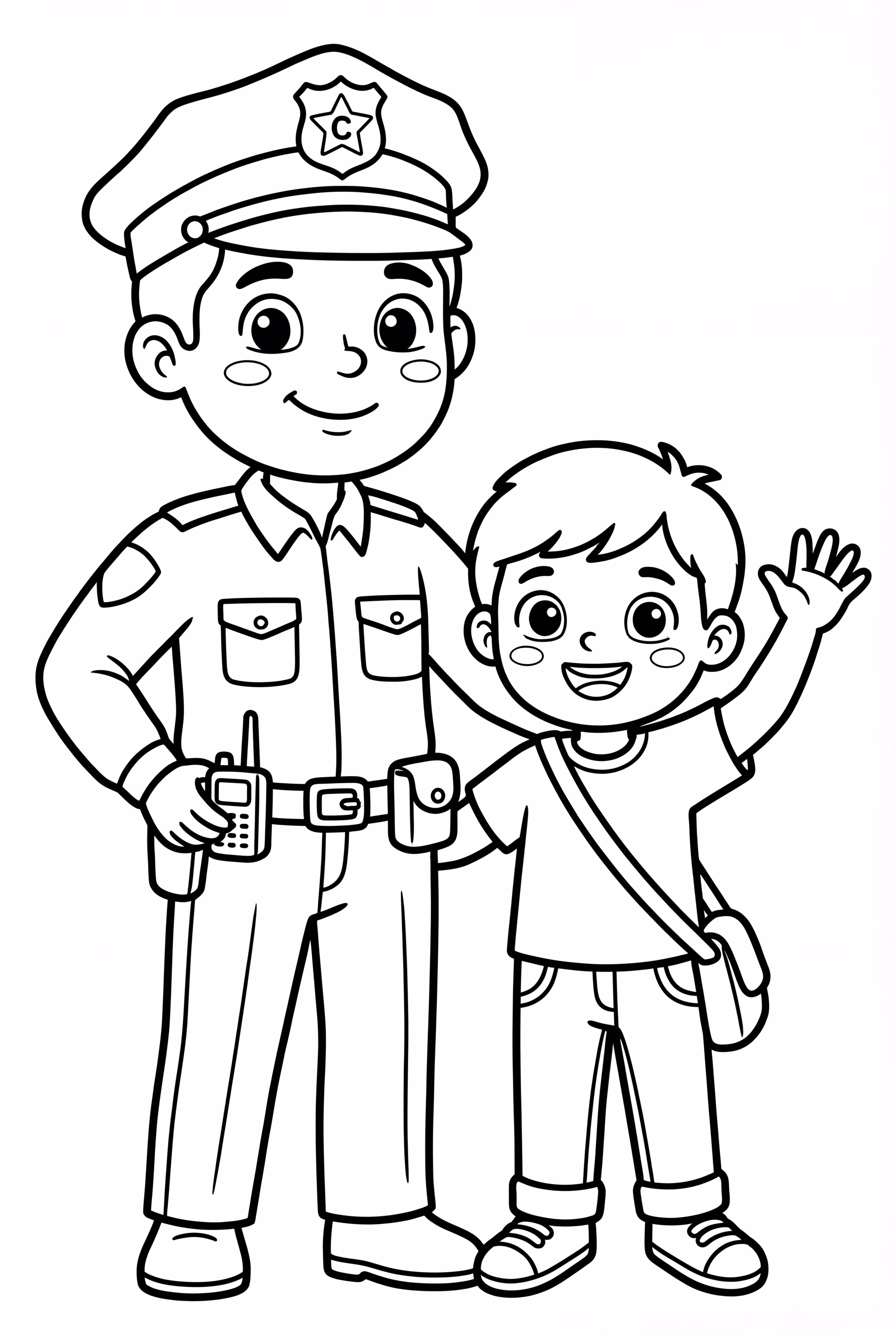 Police Officers Engaging with the Community