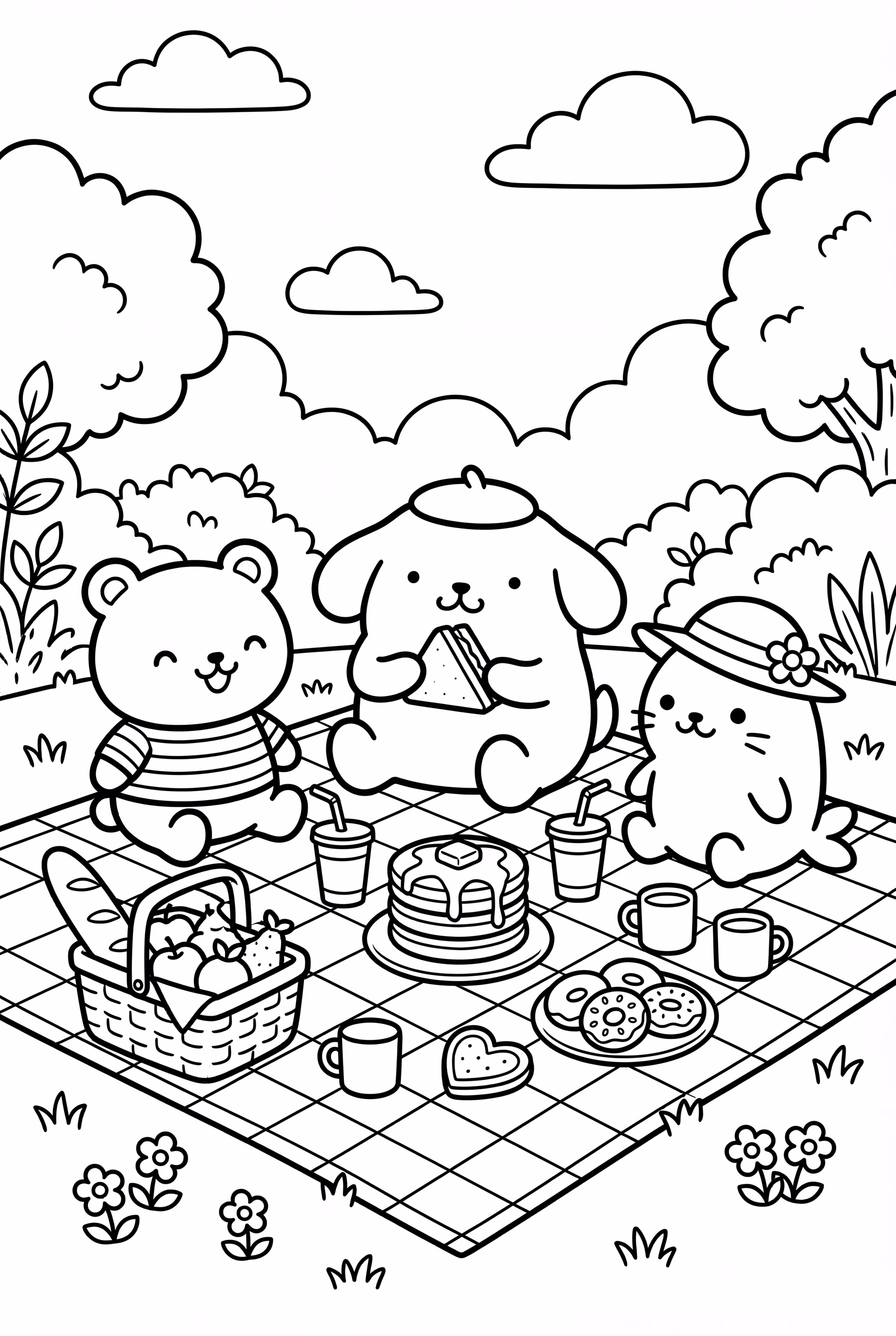 Pompompurin And Friends Picnic