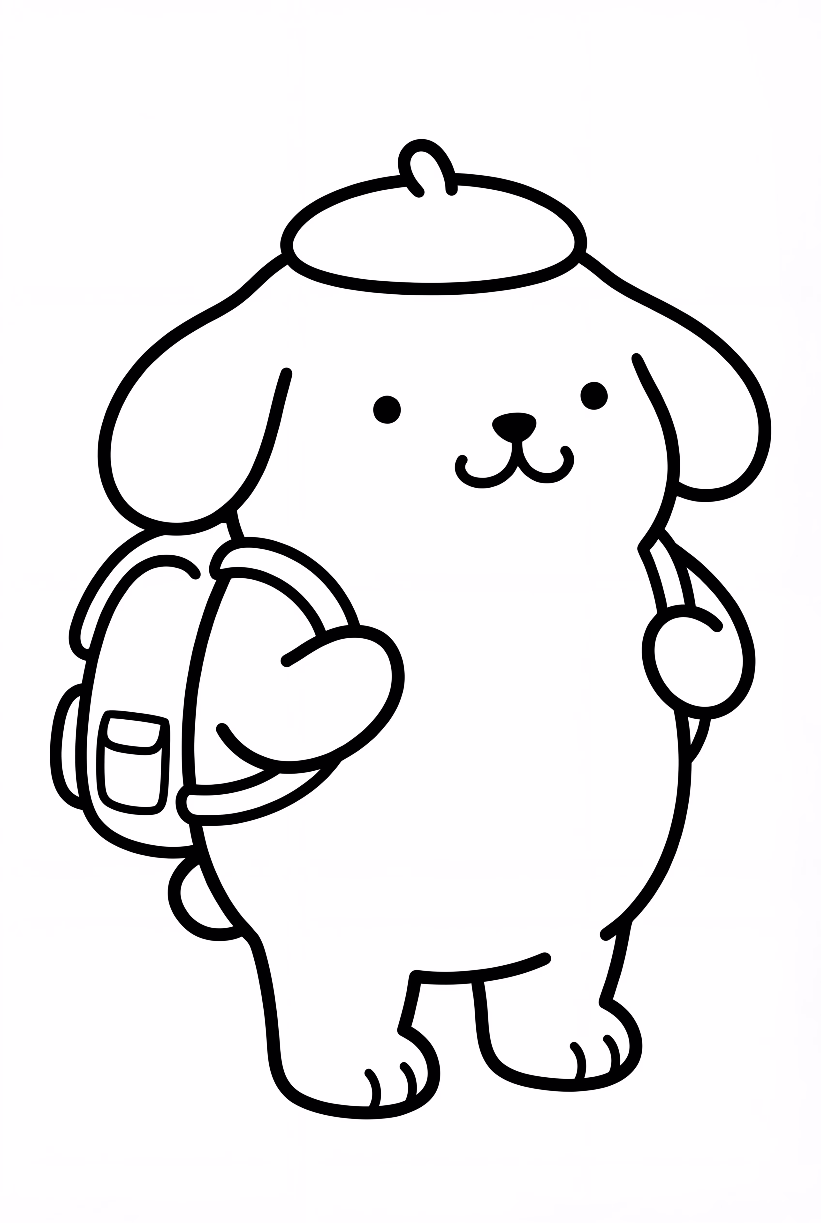 Pompompurin Rucksack Tragend