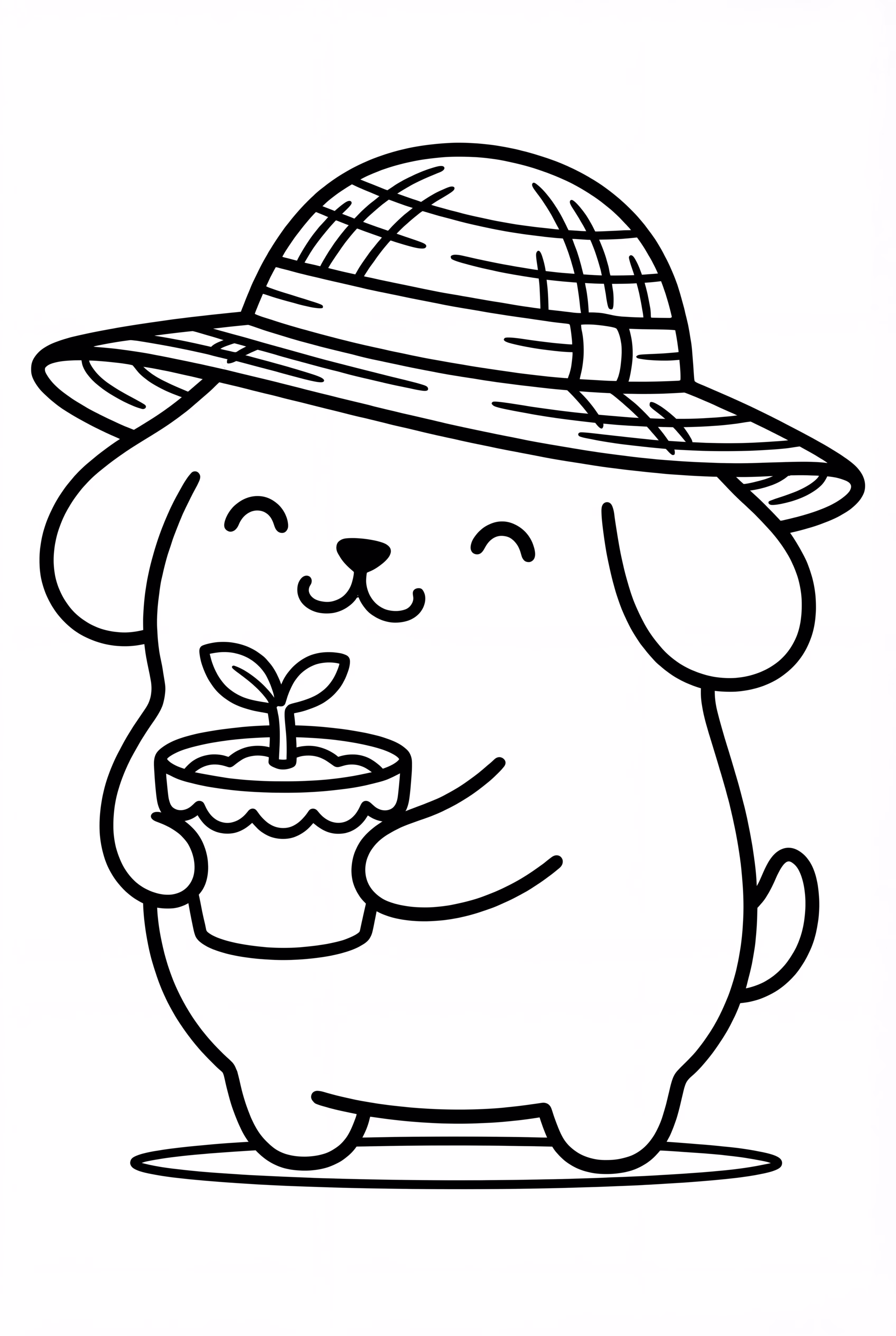 Pompompurin In Strohhut