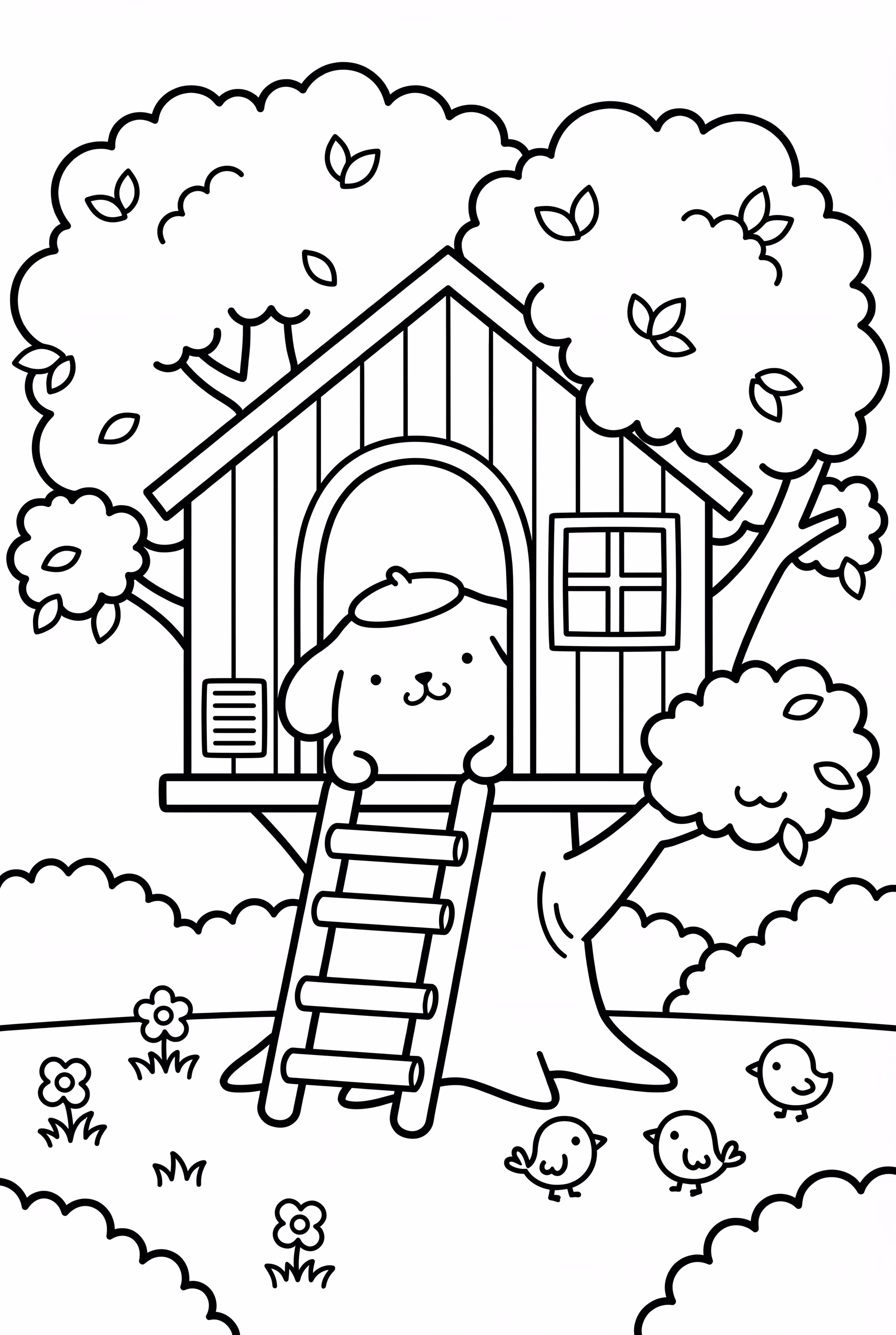 Pompompurin In Treehouse