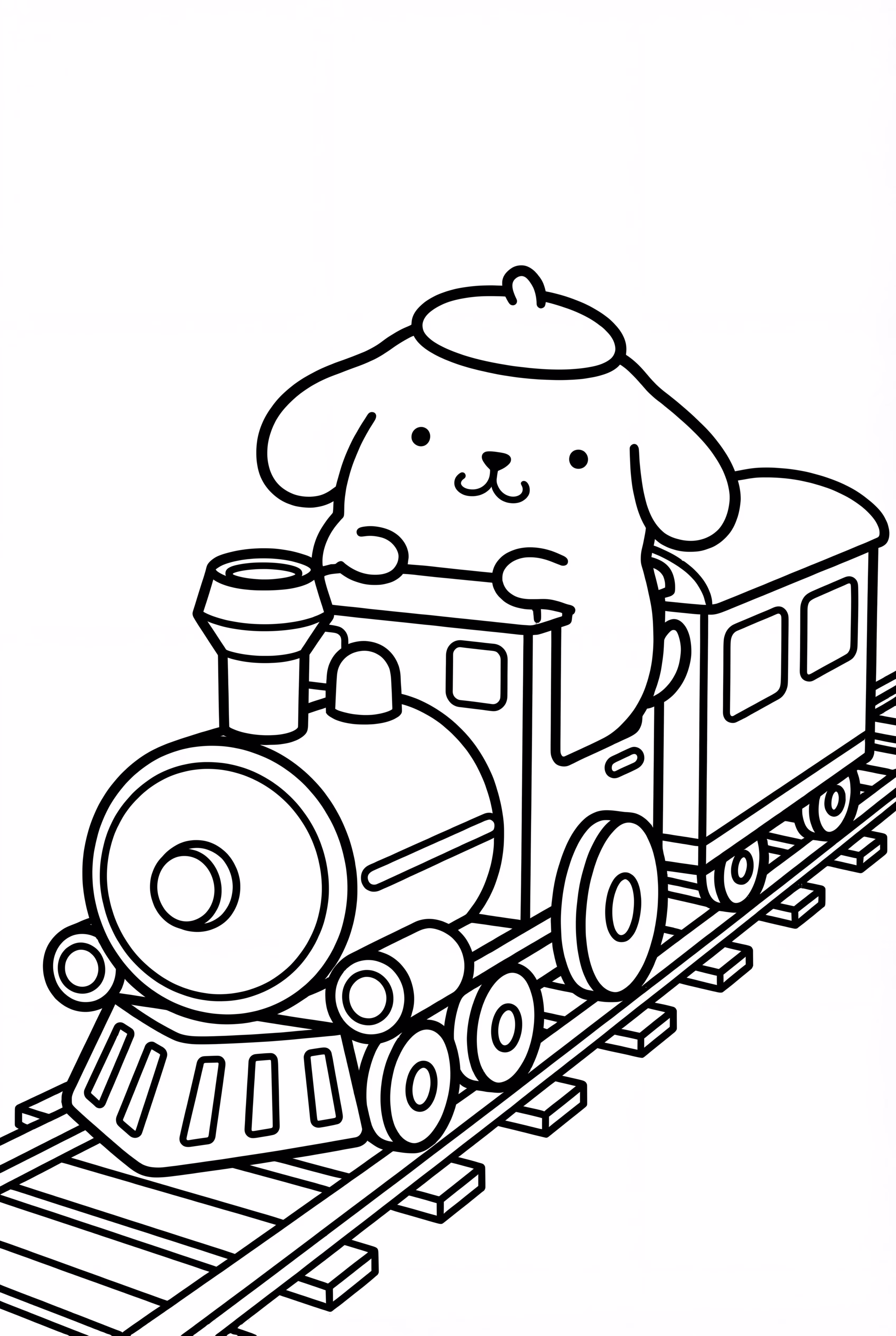 Pompompurin On Train