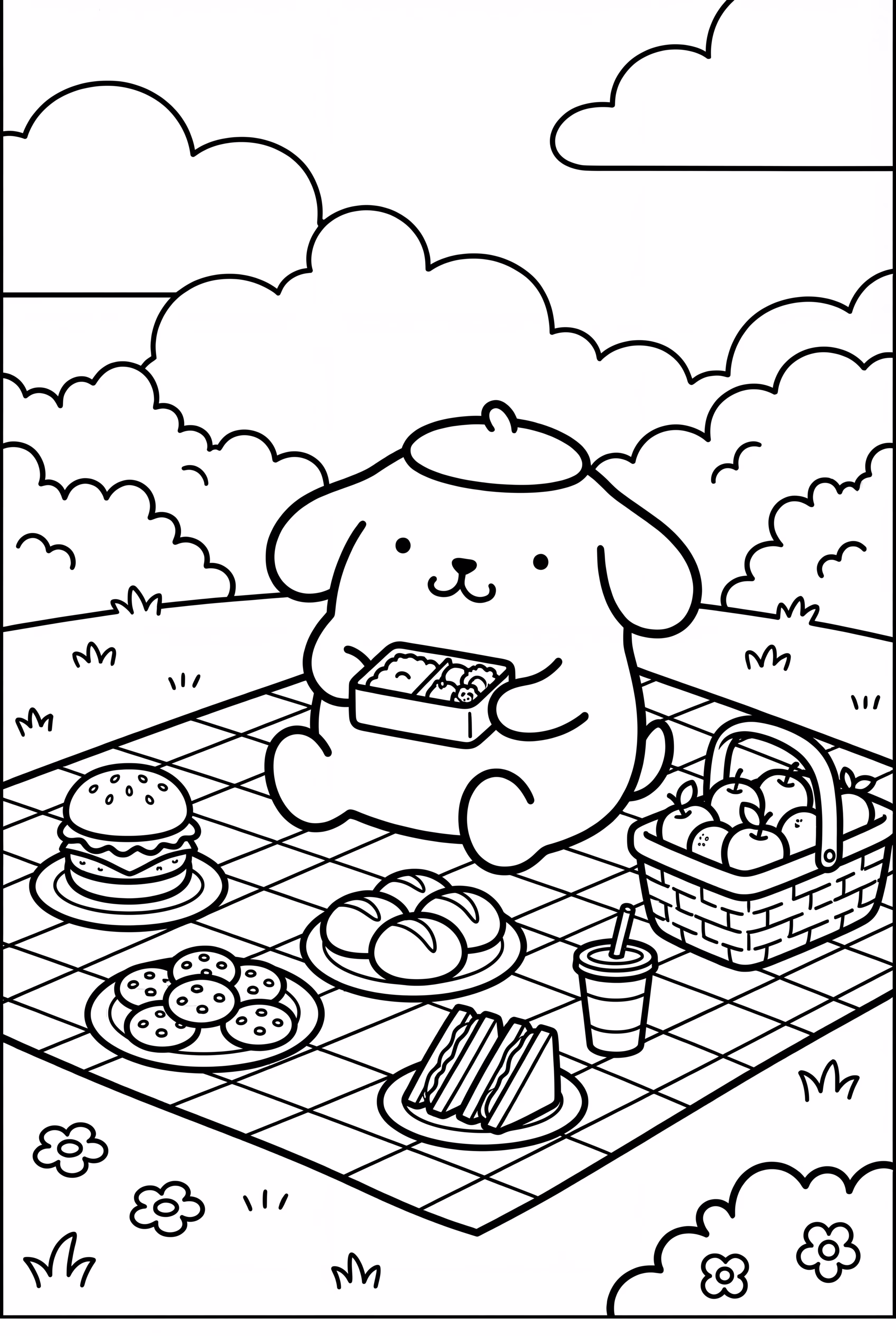 Pompompurin Picknick-Tag