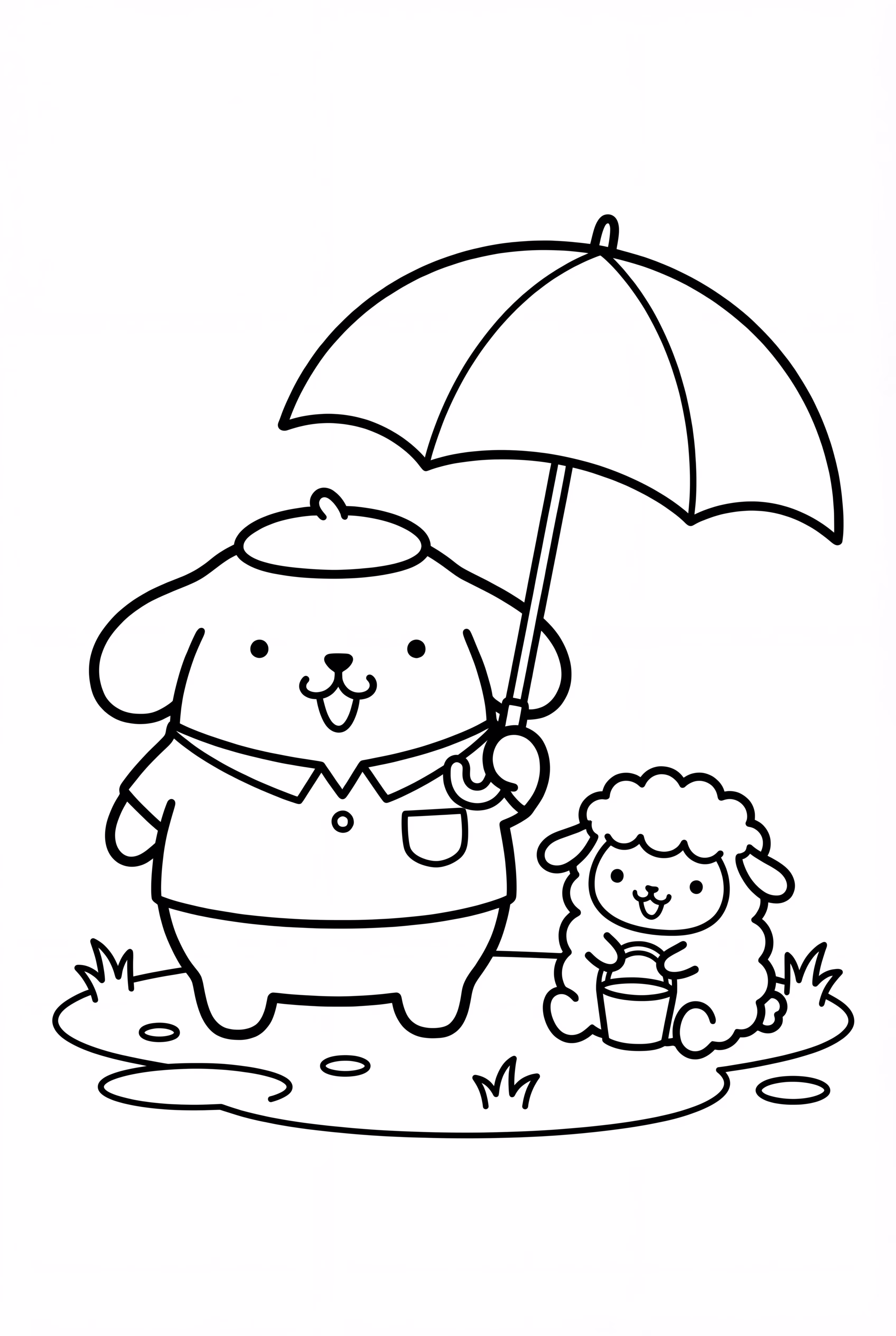 Pompompurin Rainy Day Fun