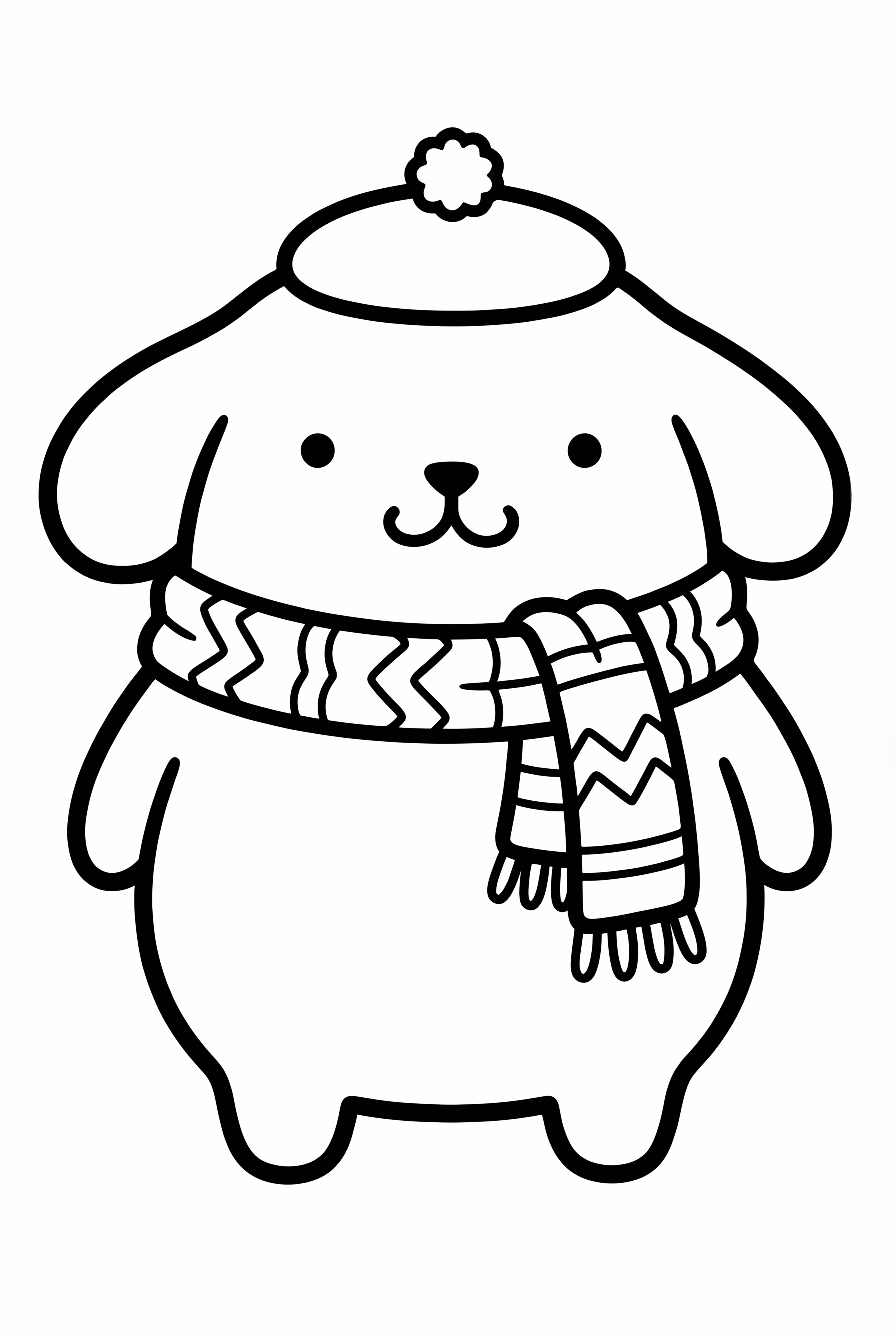 Pompompurin mit Schal