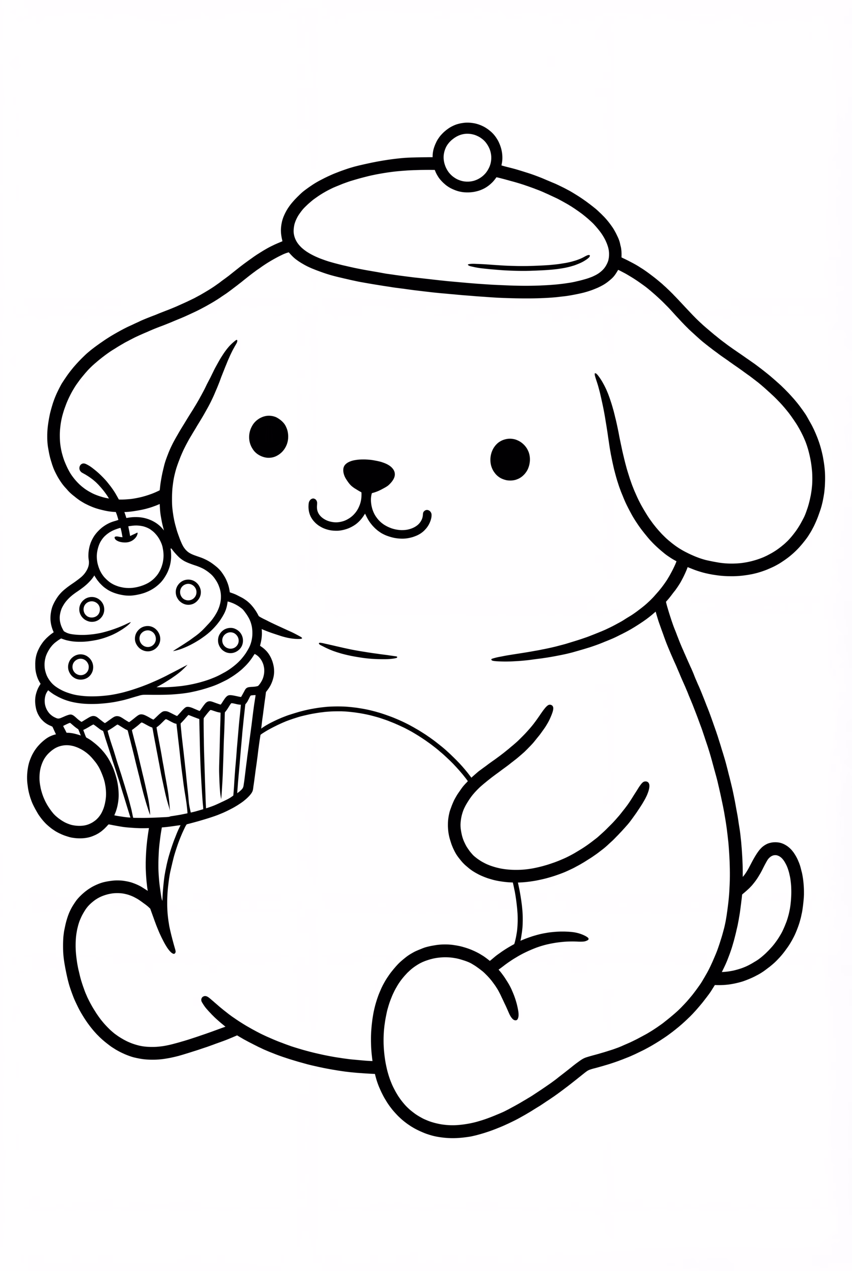 Pompompurin With Cupcake