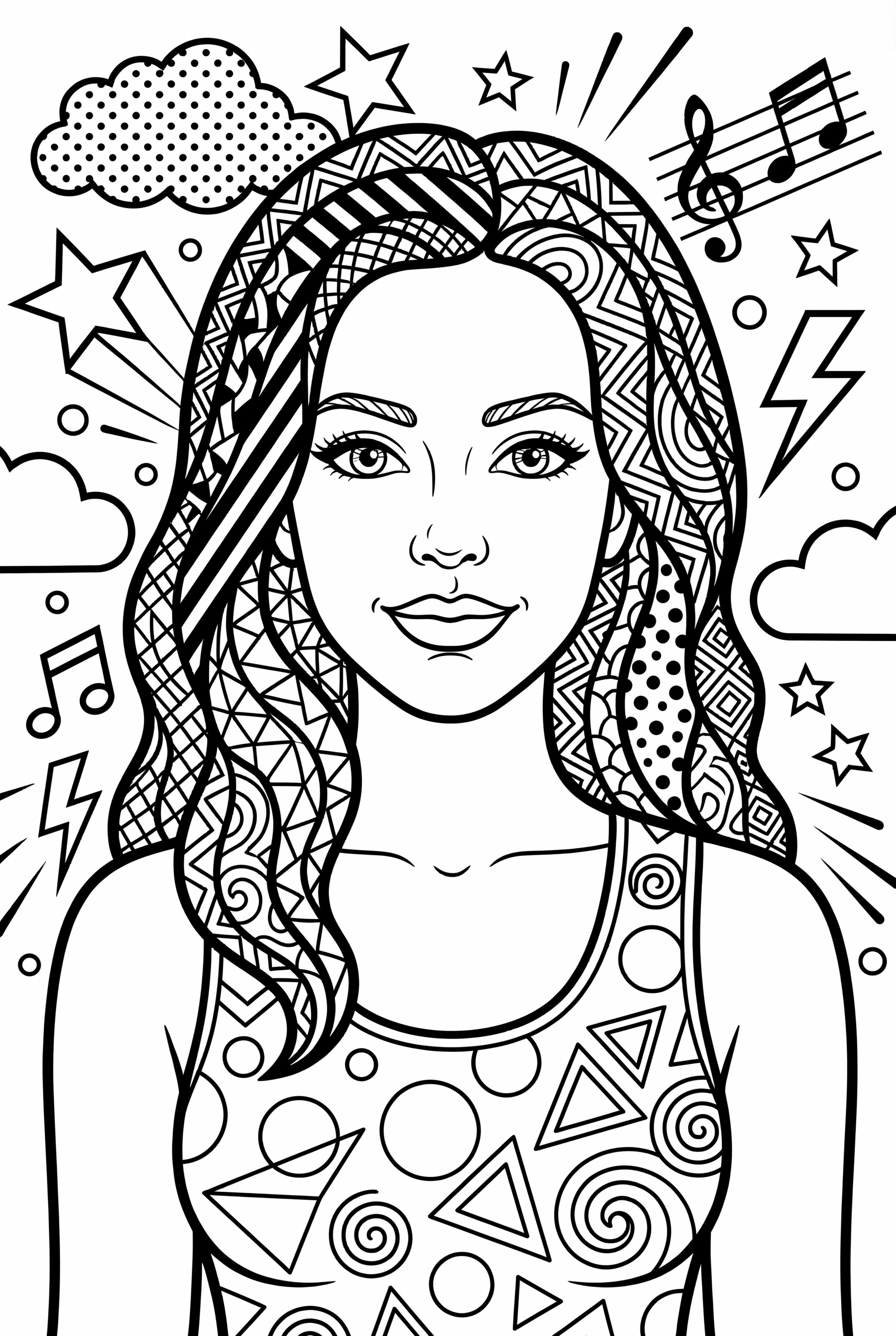 奥利维亚·罗德里戈波普艺术肖像