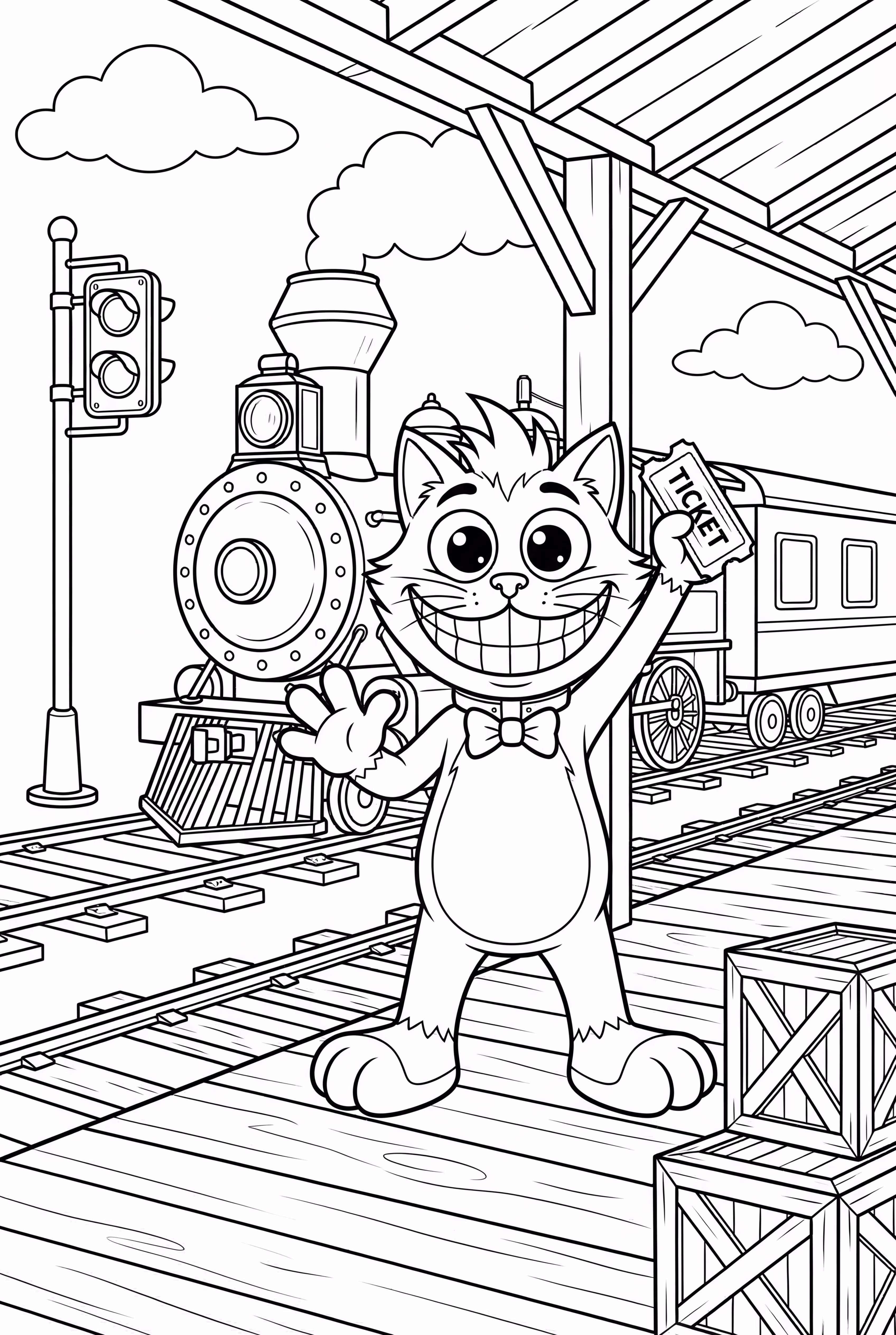 Scène de la gare du chapitre 4 de Poppy Playtime