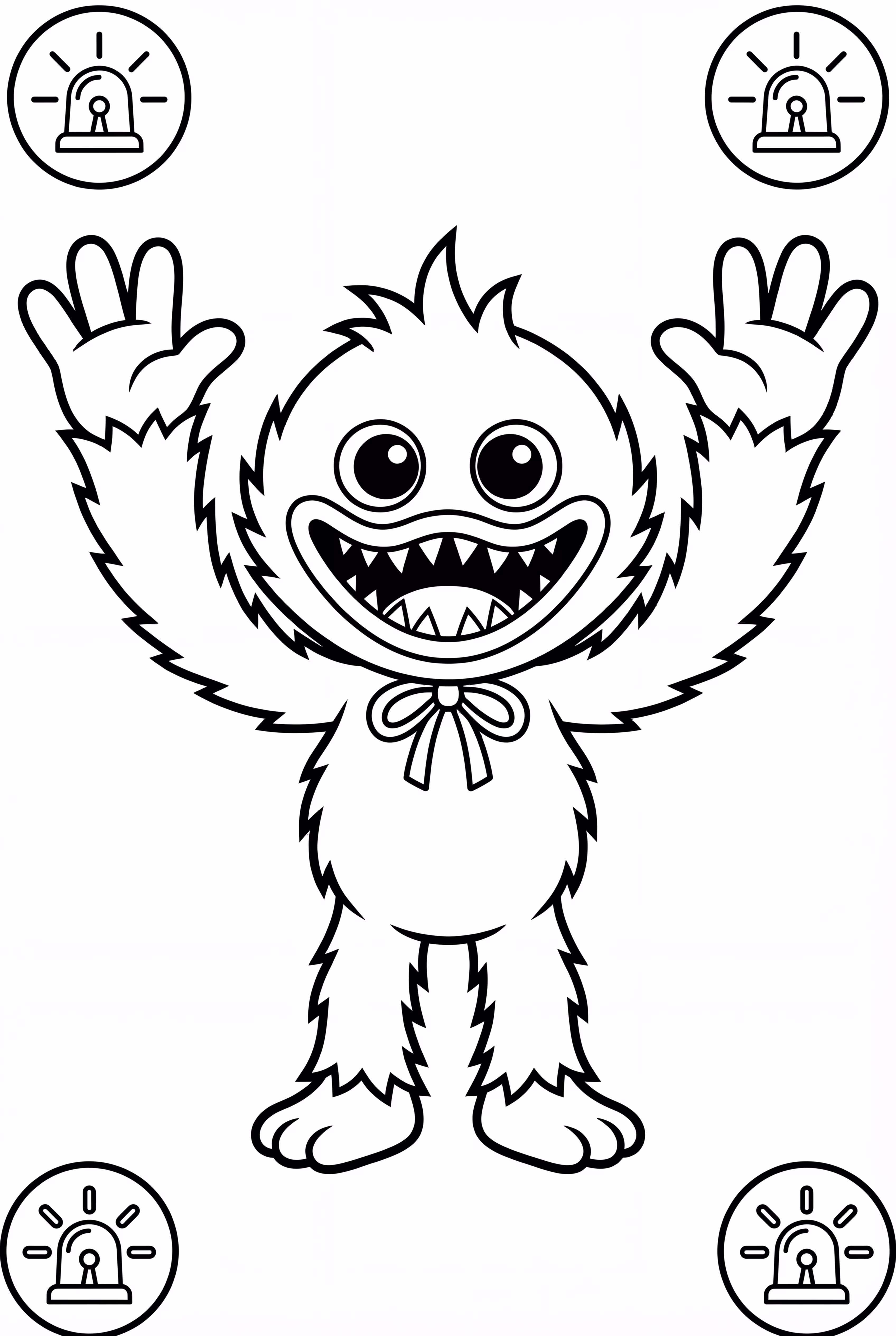 Poppy Playtime Lumières d'Avertissement Clignotantes