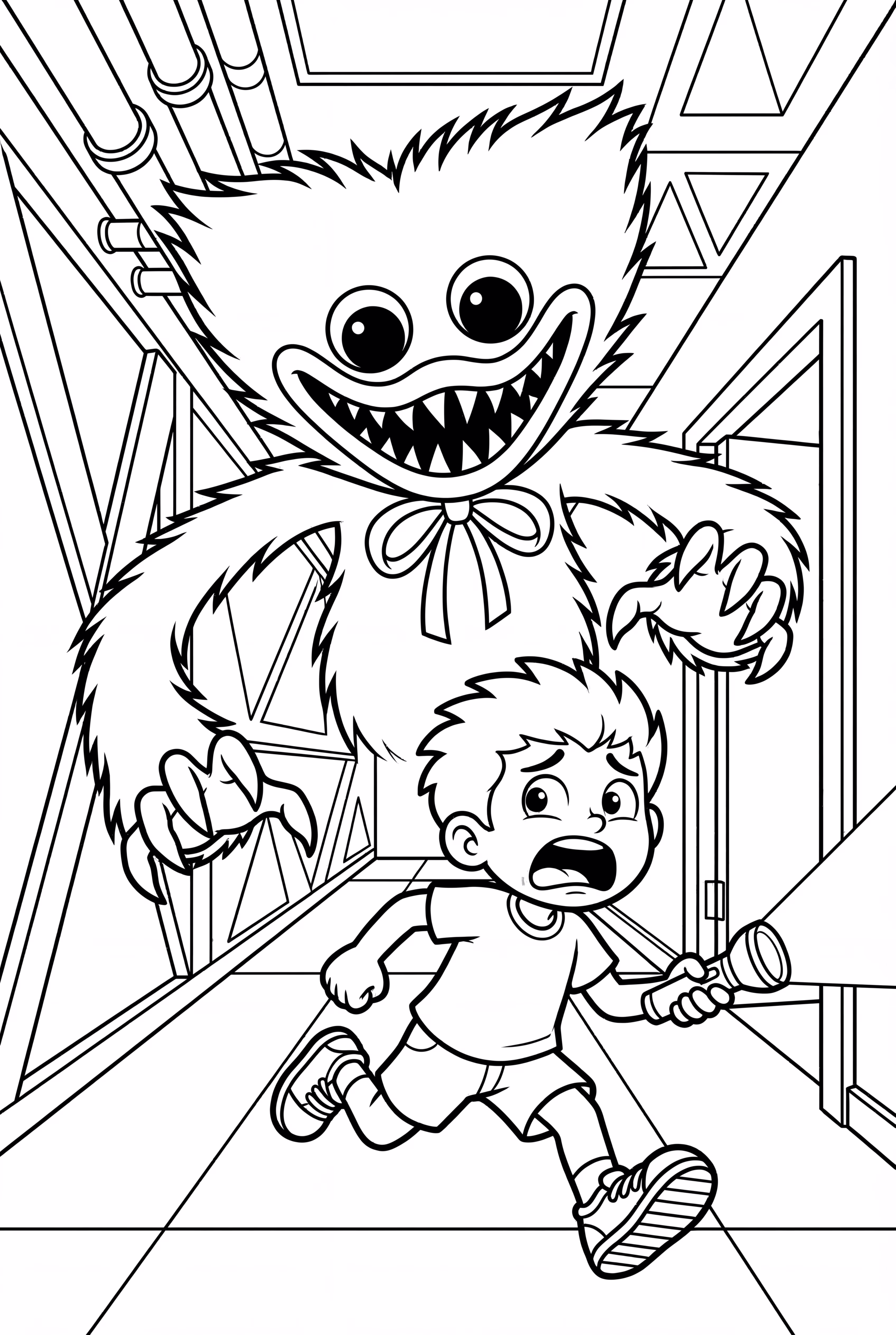 Poppy Playtime 巨型哈吉追逐玩家