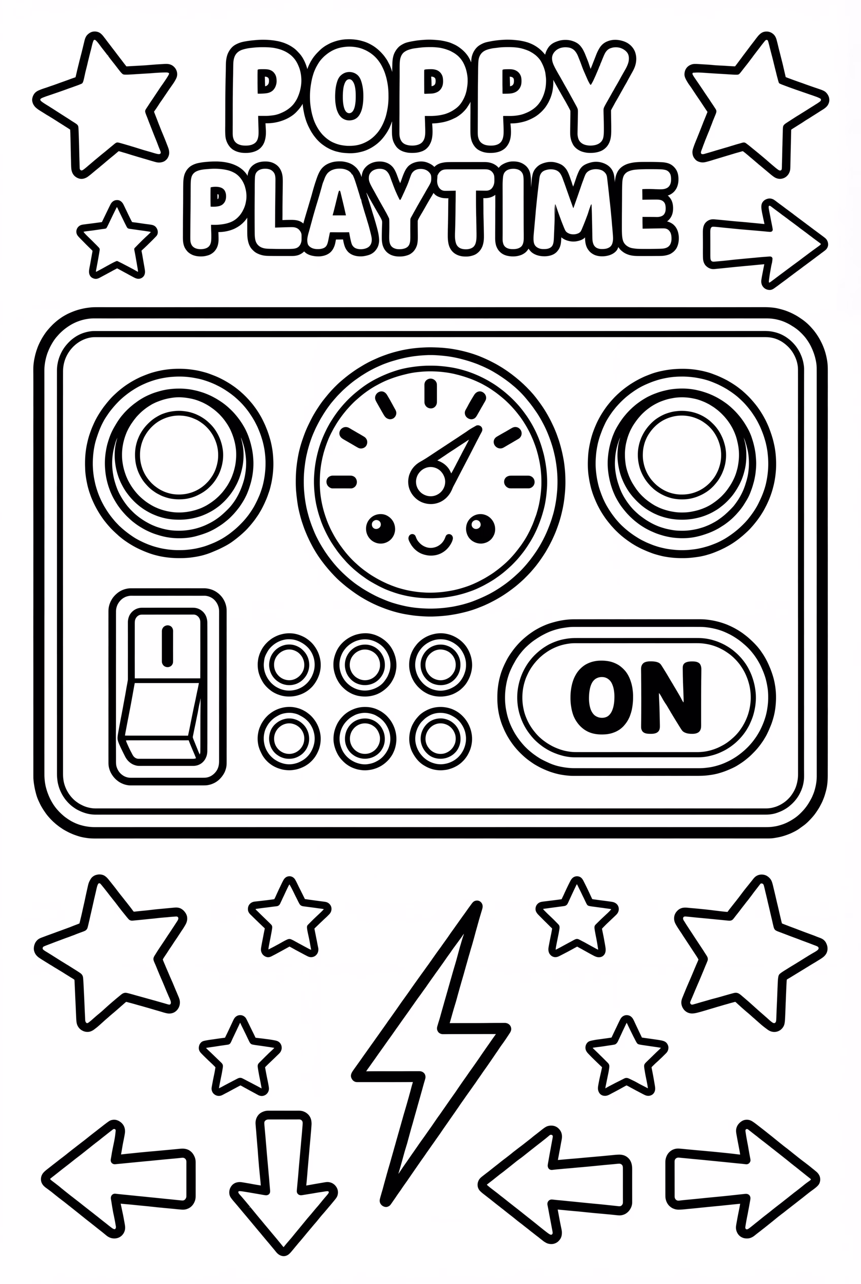 Poppy Playtime Panneau de Contrôle Interactif