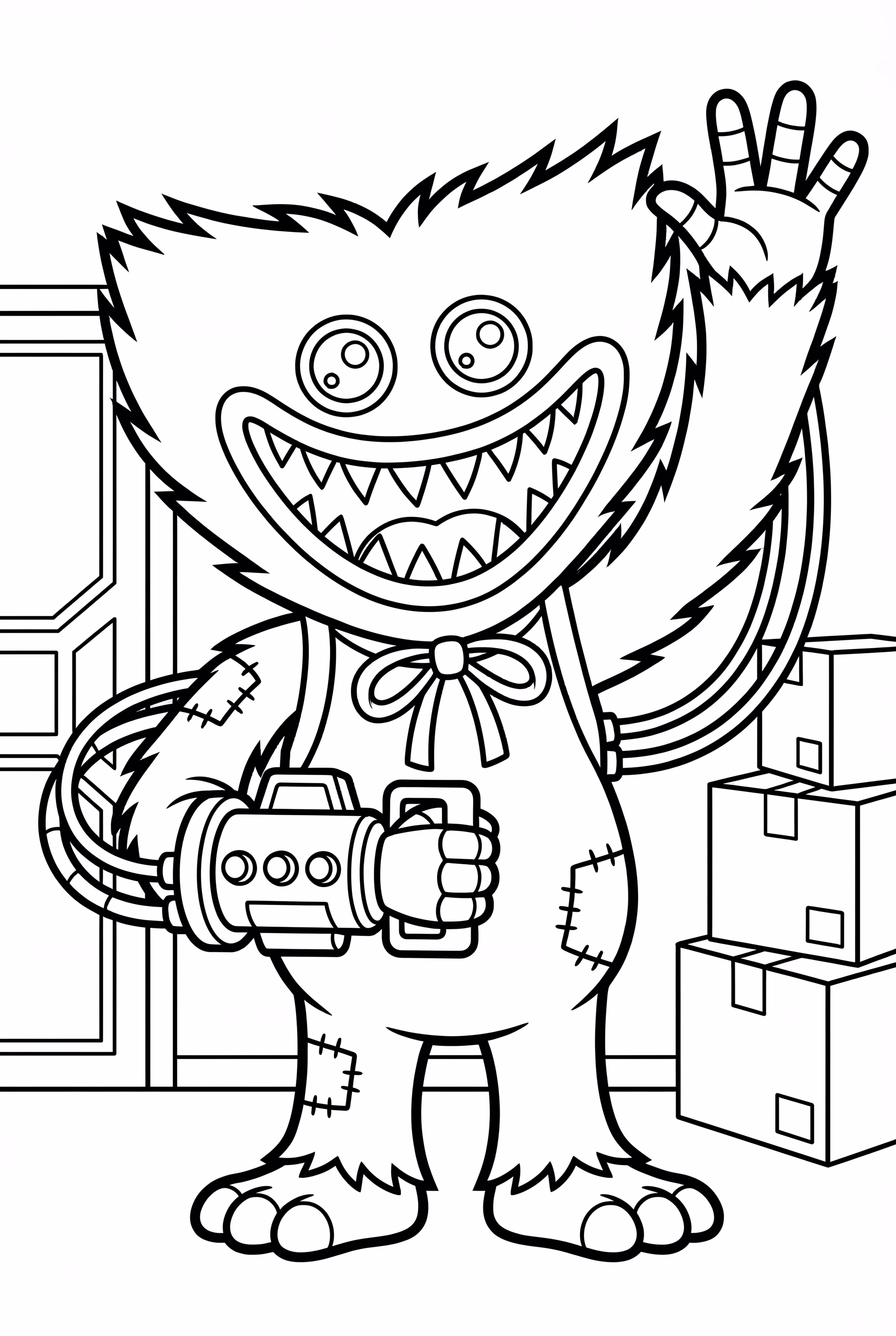 Poppy Playtime Protagonist Holding GrabPack