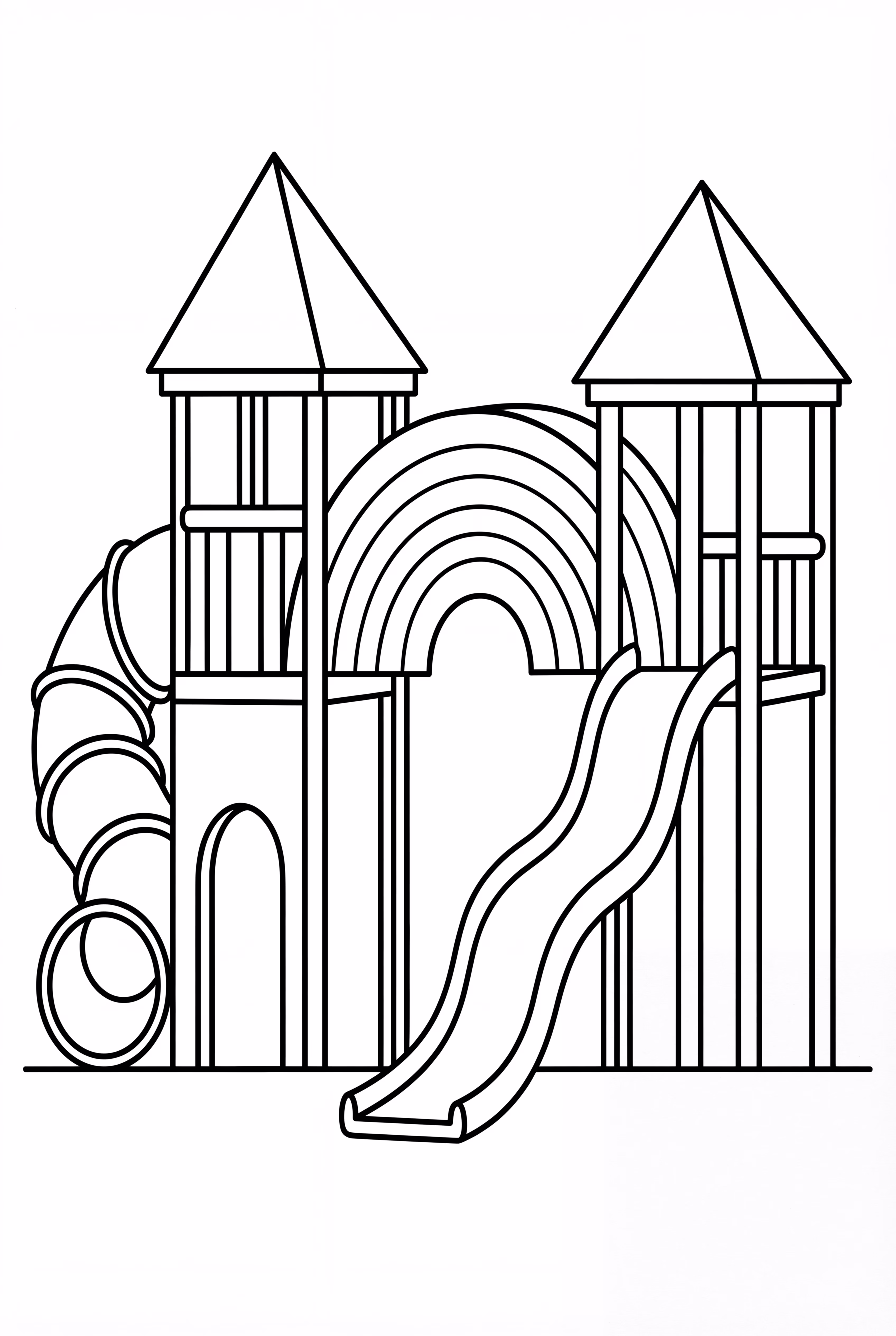 Poppy Playtime Rainbow Slide Playground