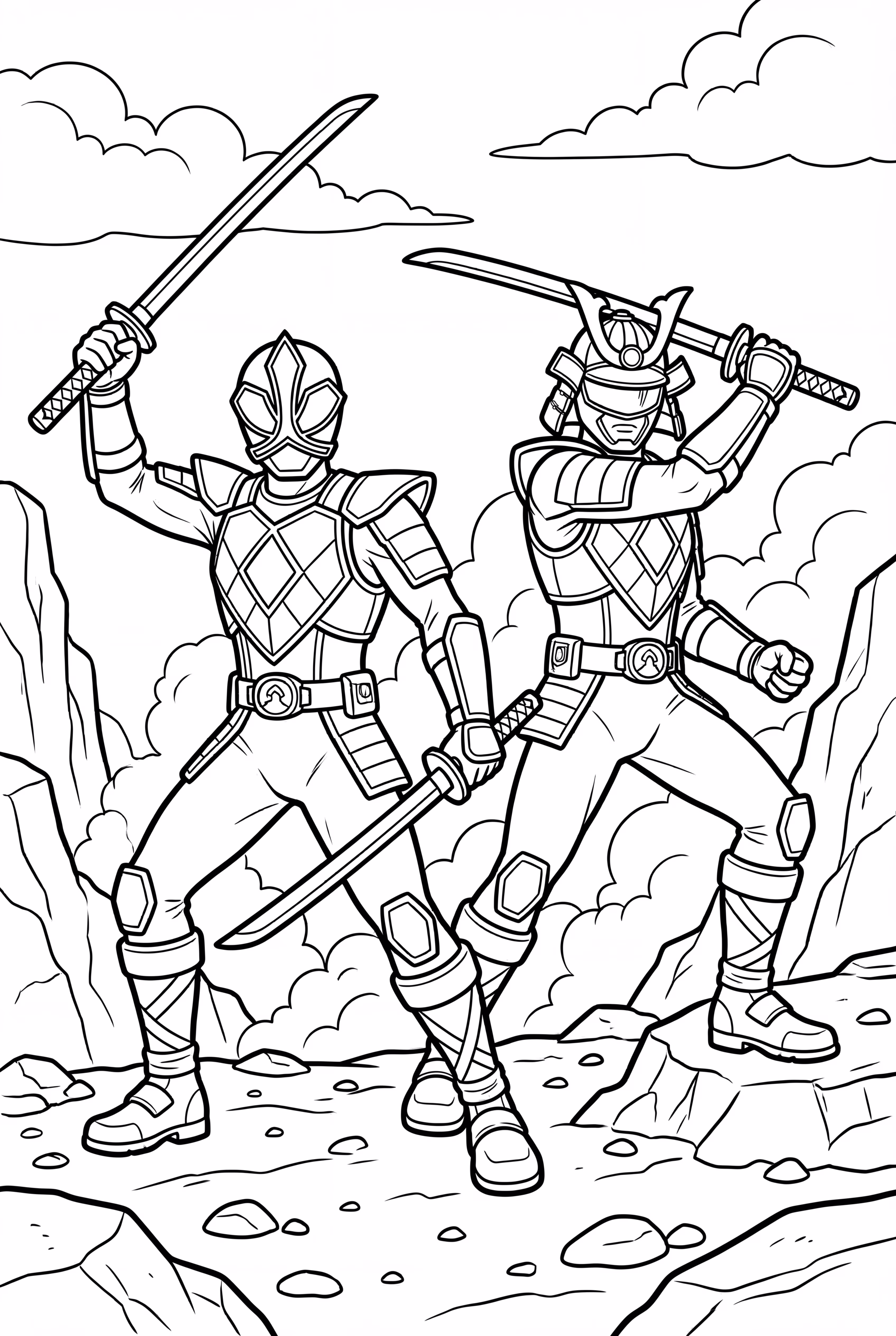 Power Rangers Samurai Battle Scene