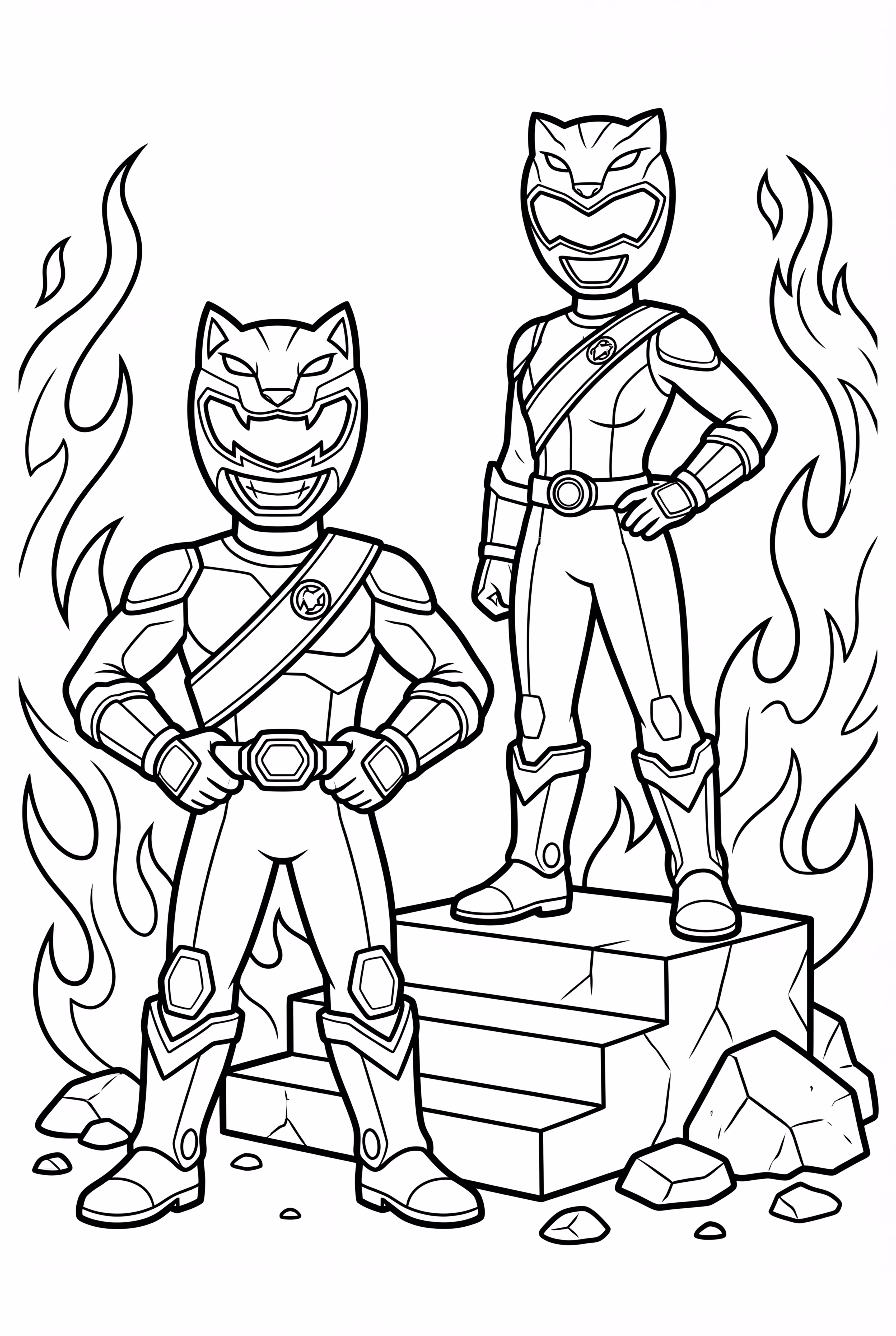 Power Rangers Victory Celebration Pose