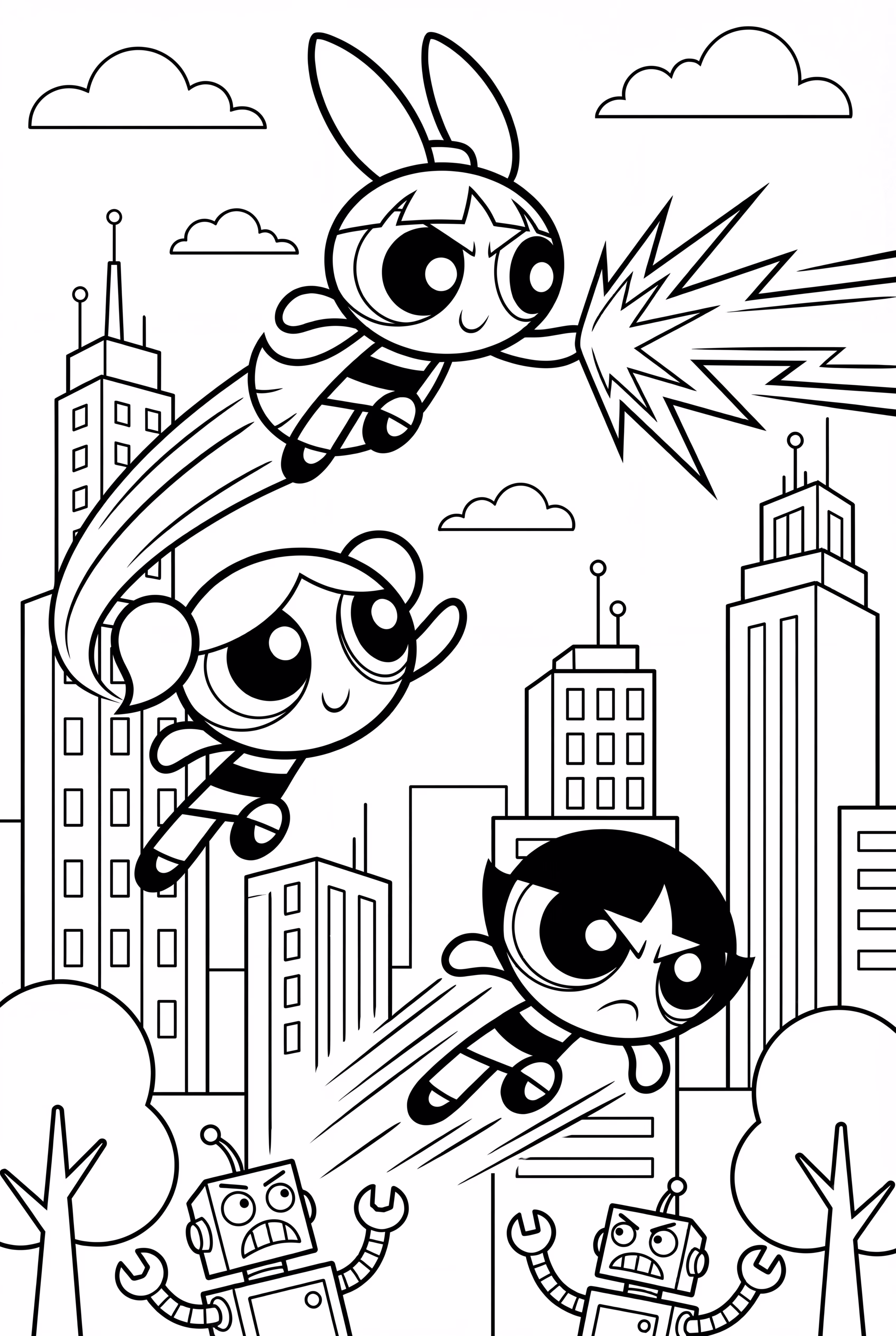 Powerpuff Girls Verteidigung von Townsville