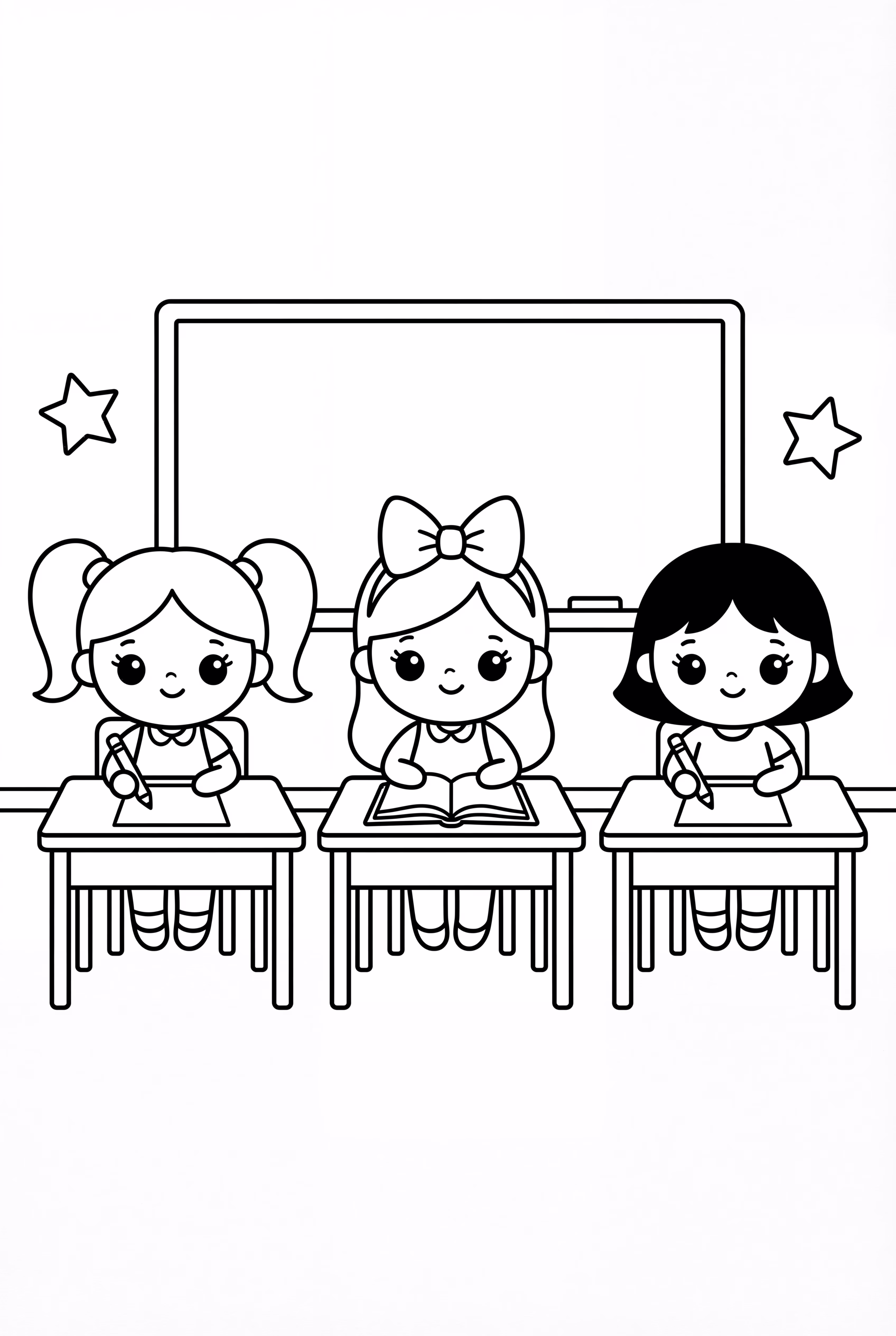 Powerpuff Girls In Classroom Scene