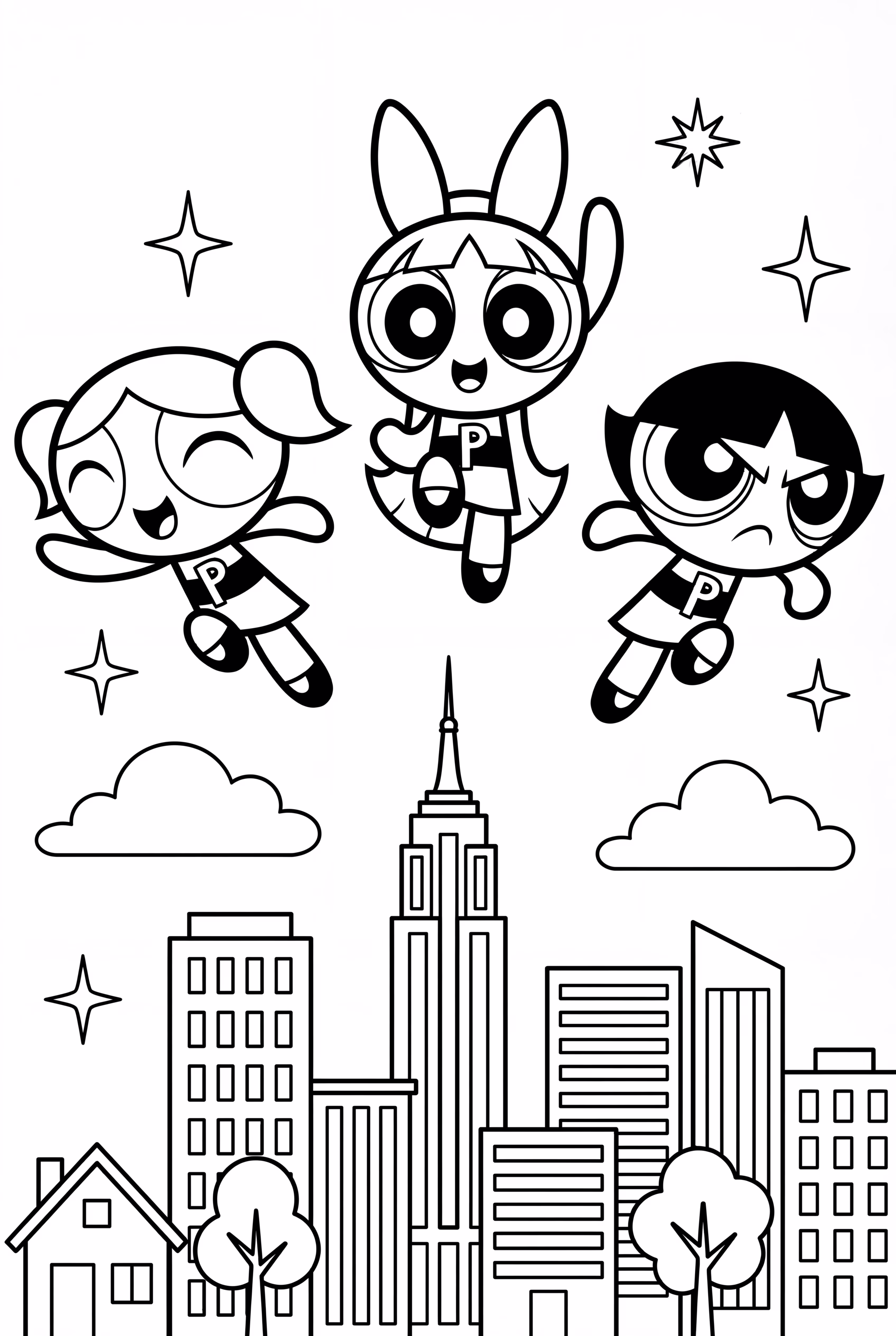 Powerpuff Girls Saving Townsville