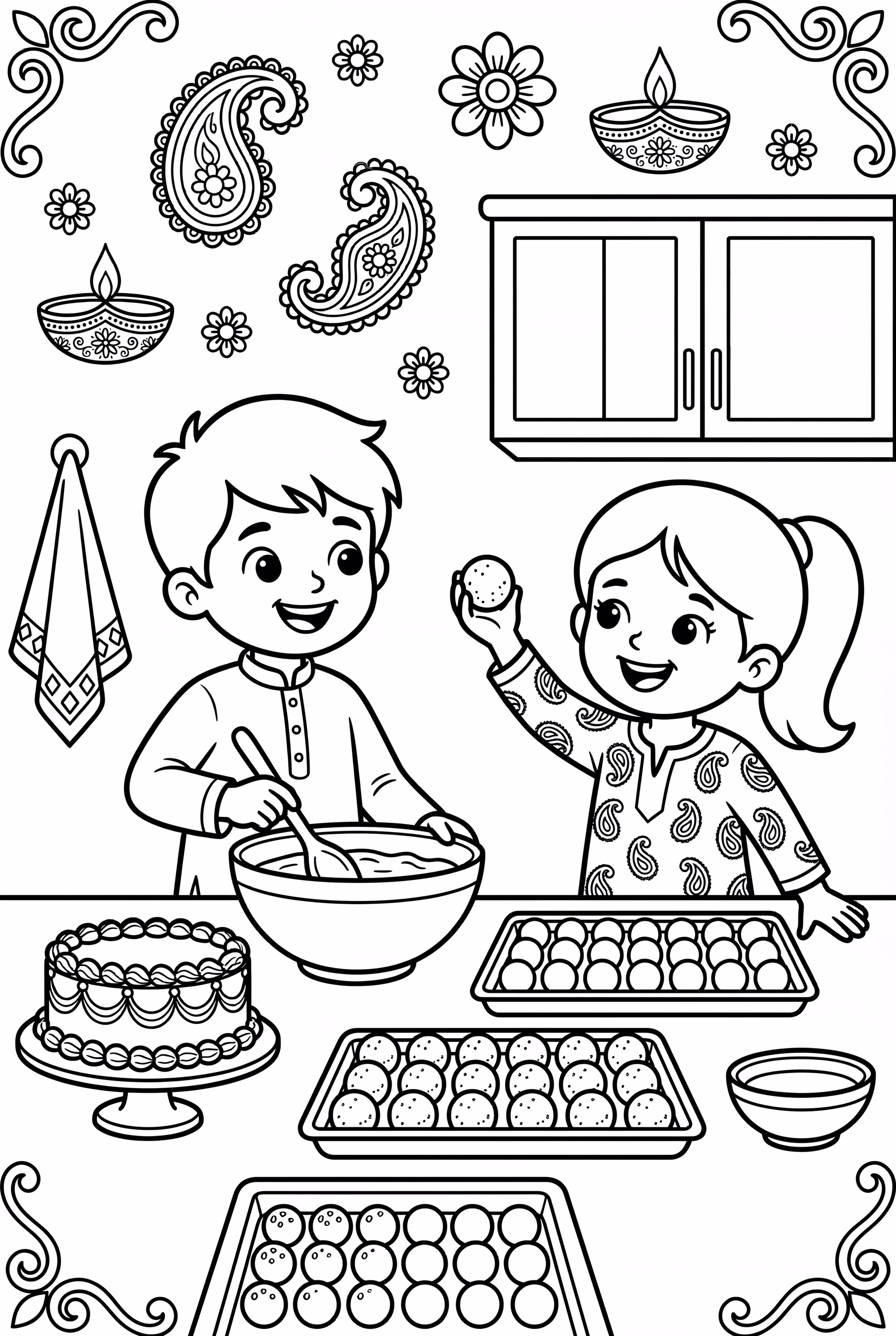 Preparing Sweets For Diwali