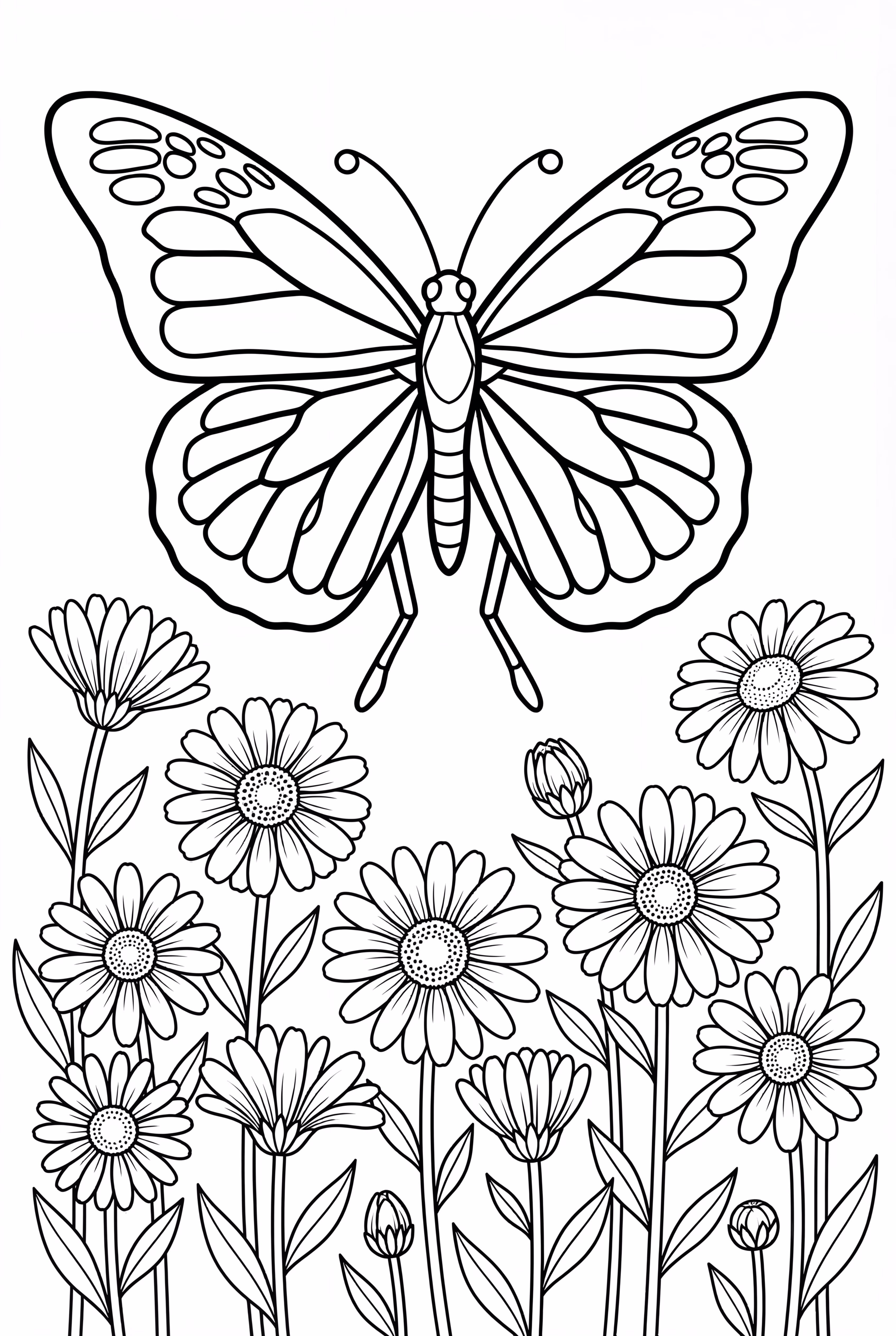 Desenho de Borboleta para Pré-escola-2