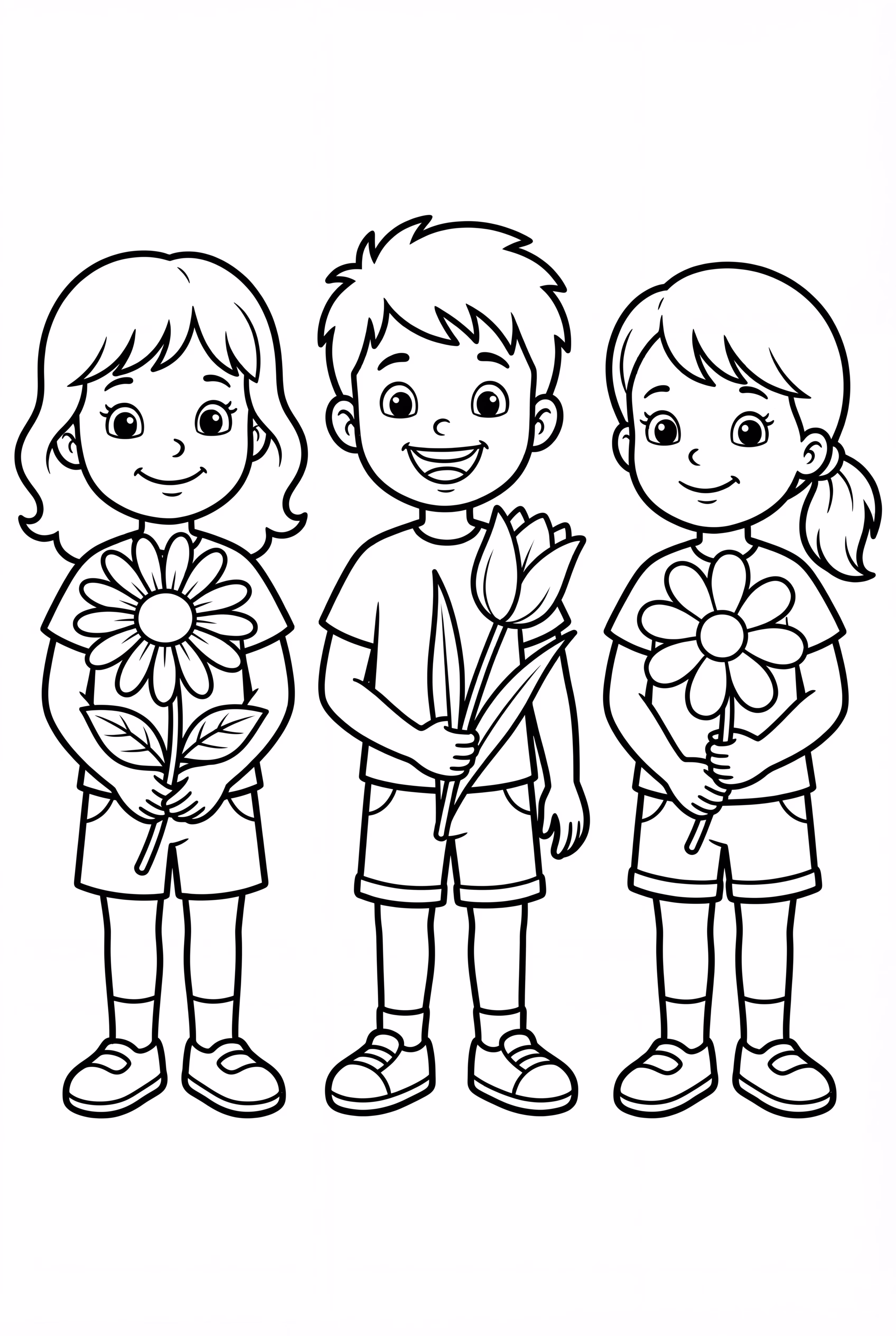 Vorschulkinder im Schulgarten