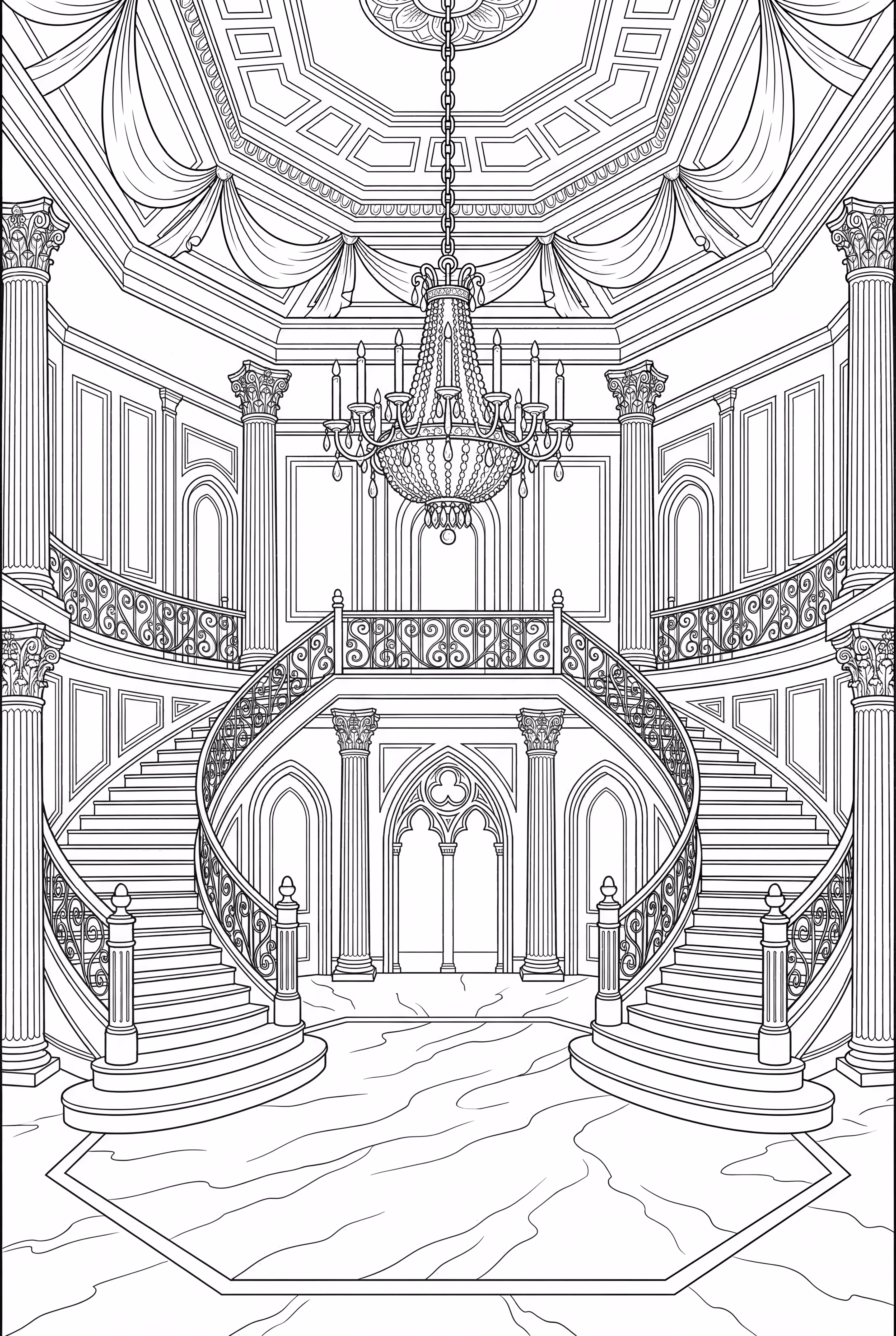 Salle de bal du château de la princesse