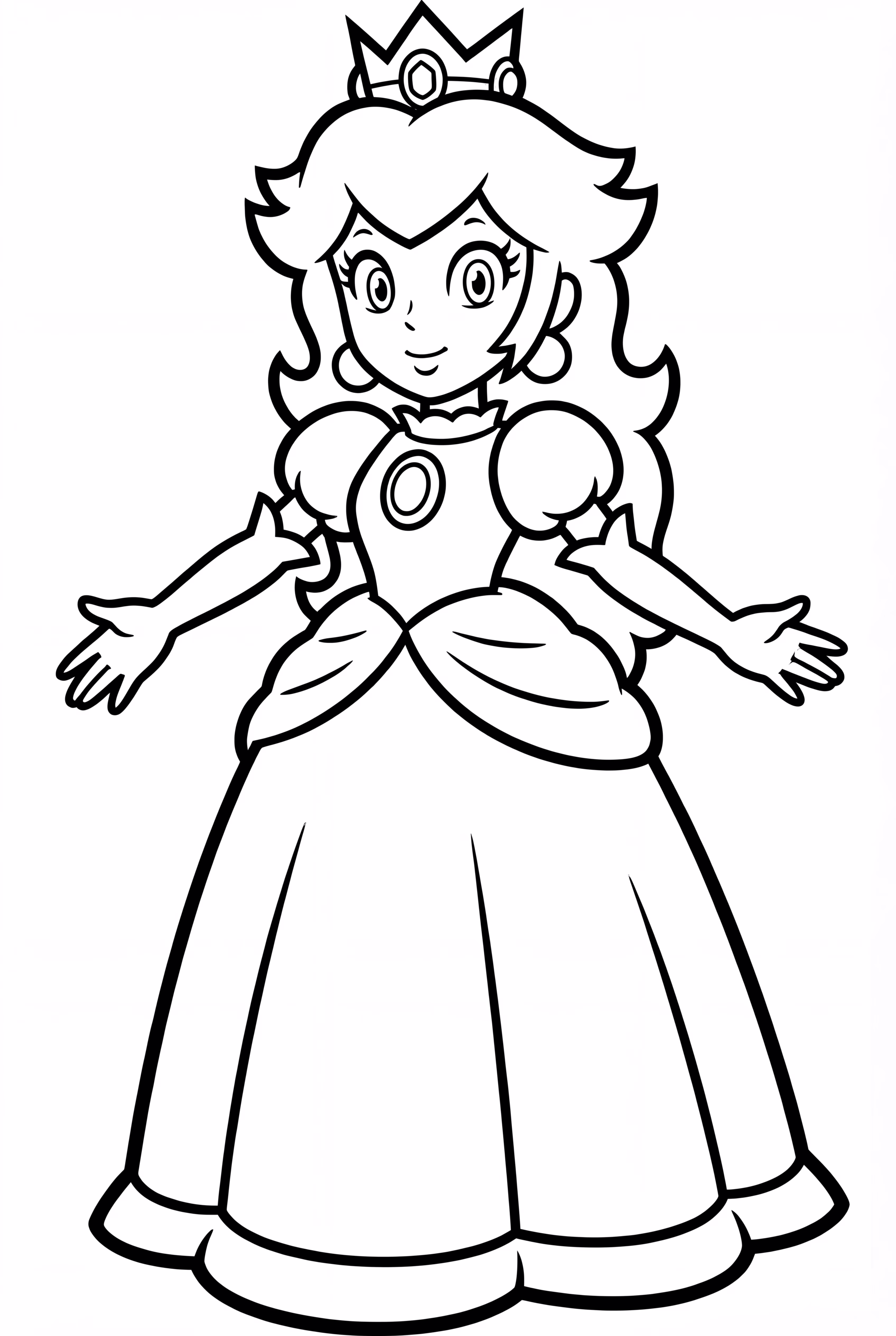 Princess Peach exploring a magical forest