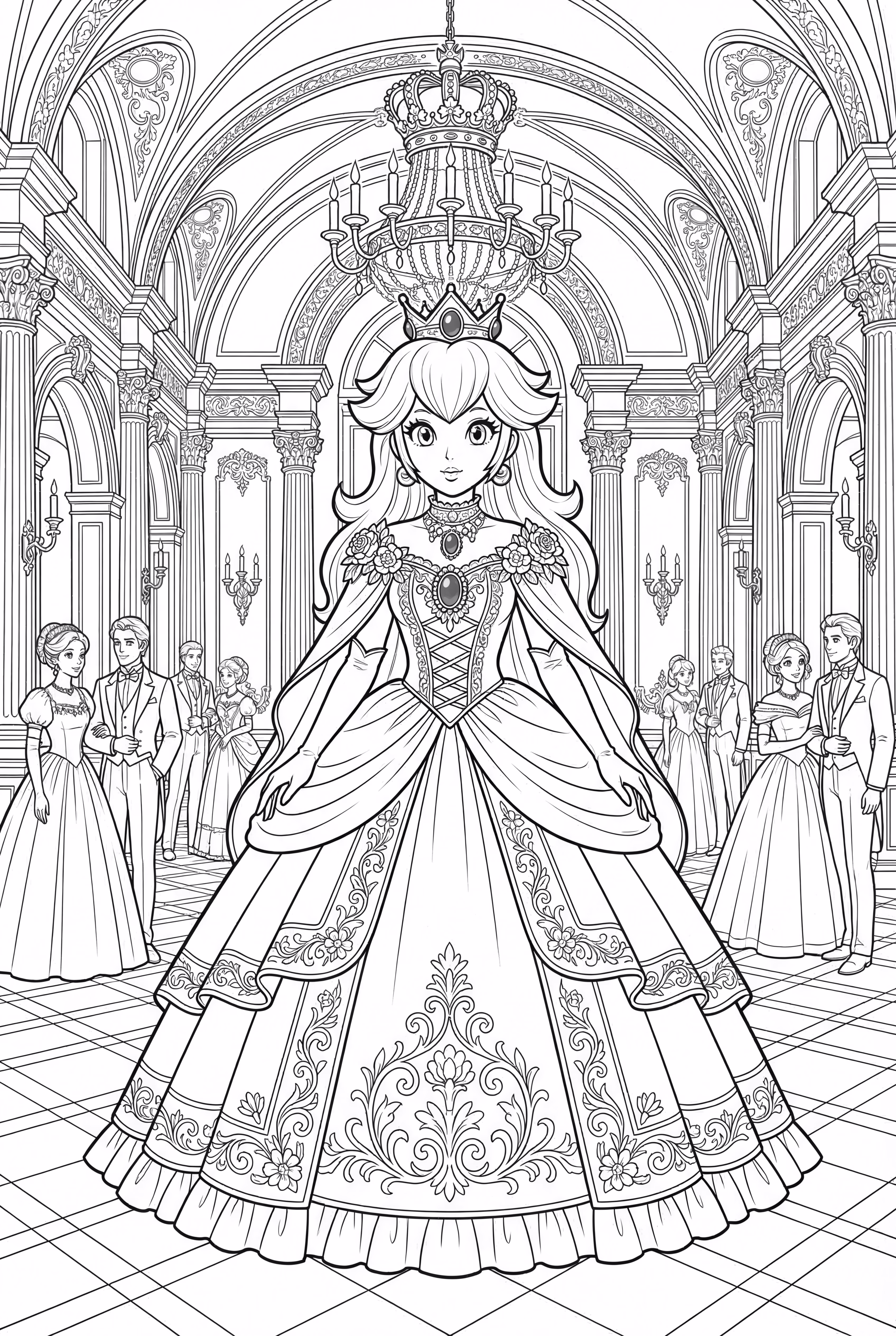 공주 피치의 성대한 무도회