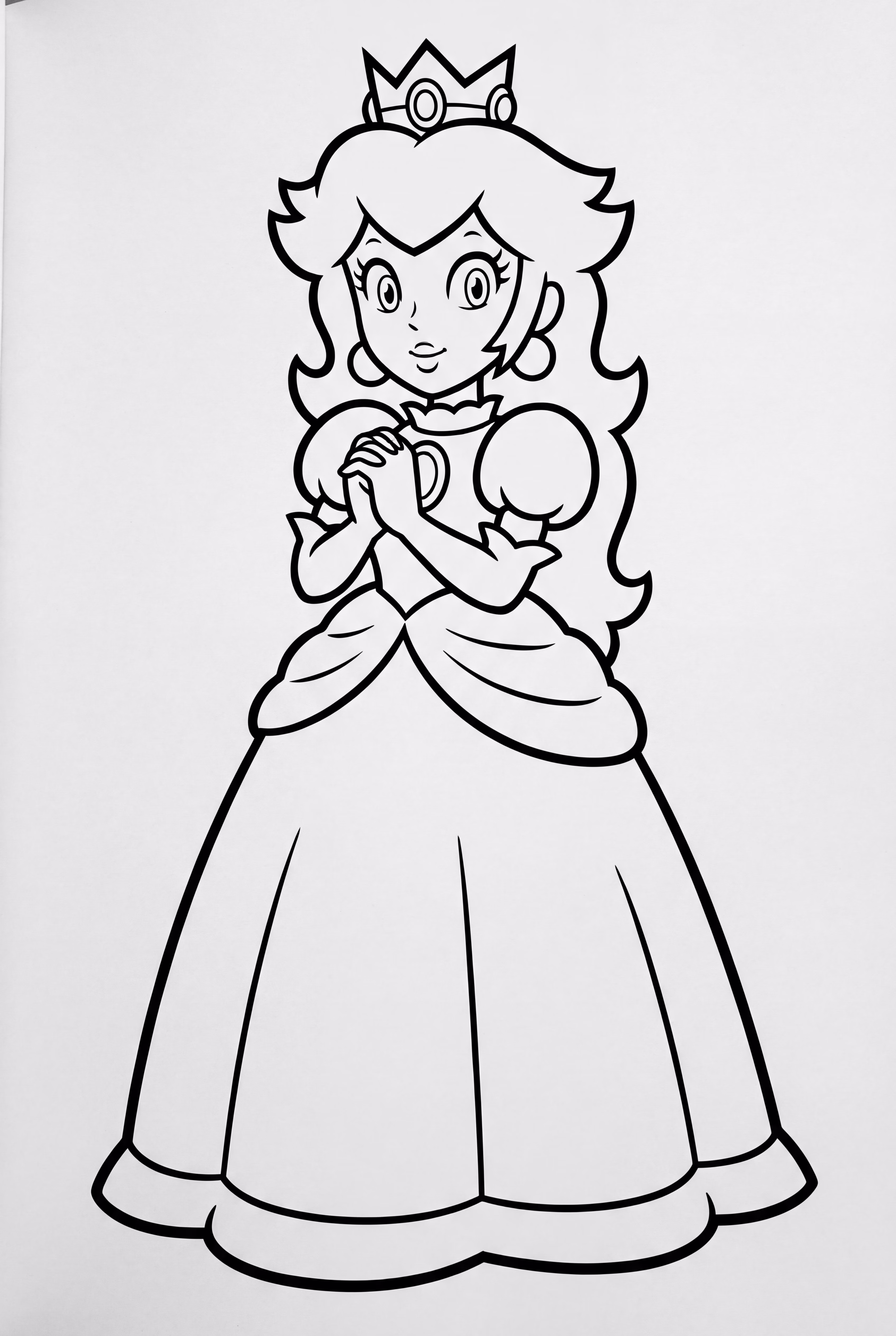Princess Peach hosting a royal ball