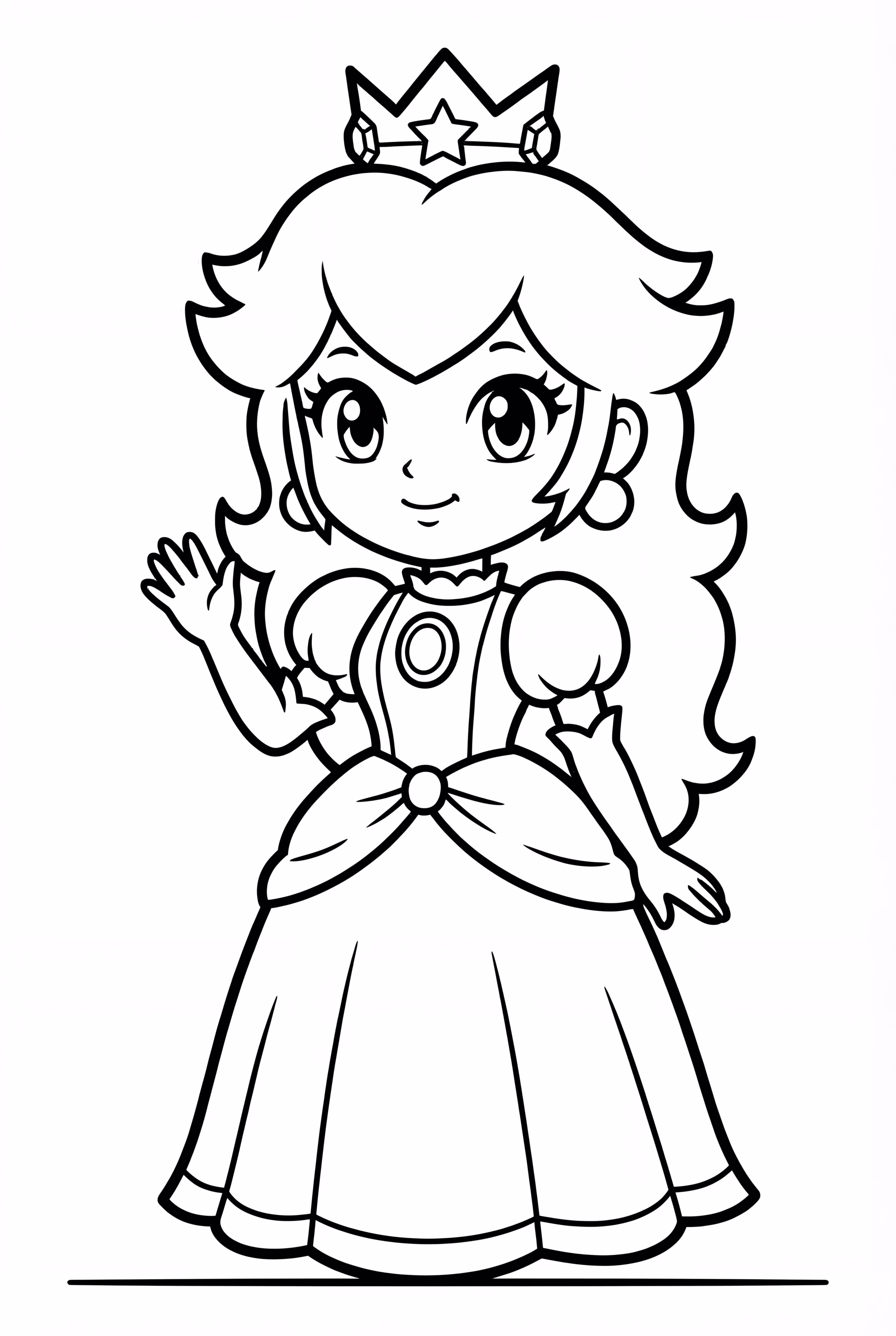 Princess Peach relaxing pose