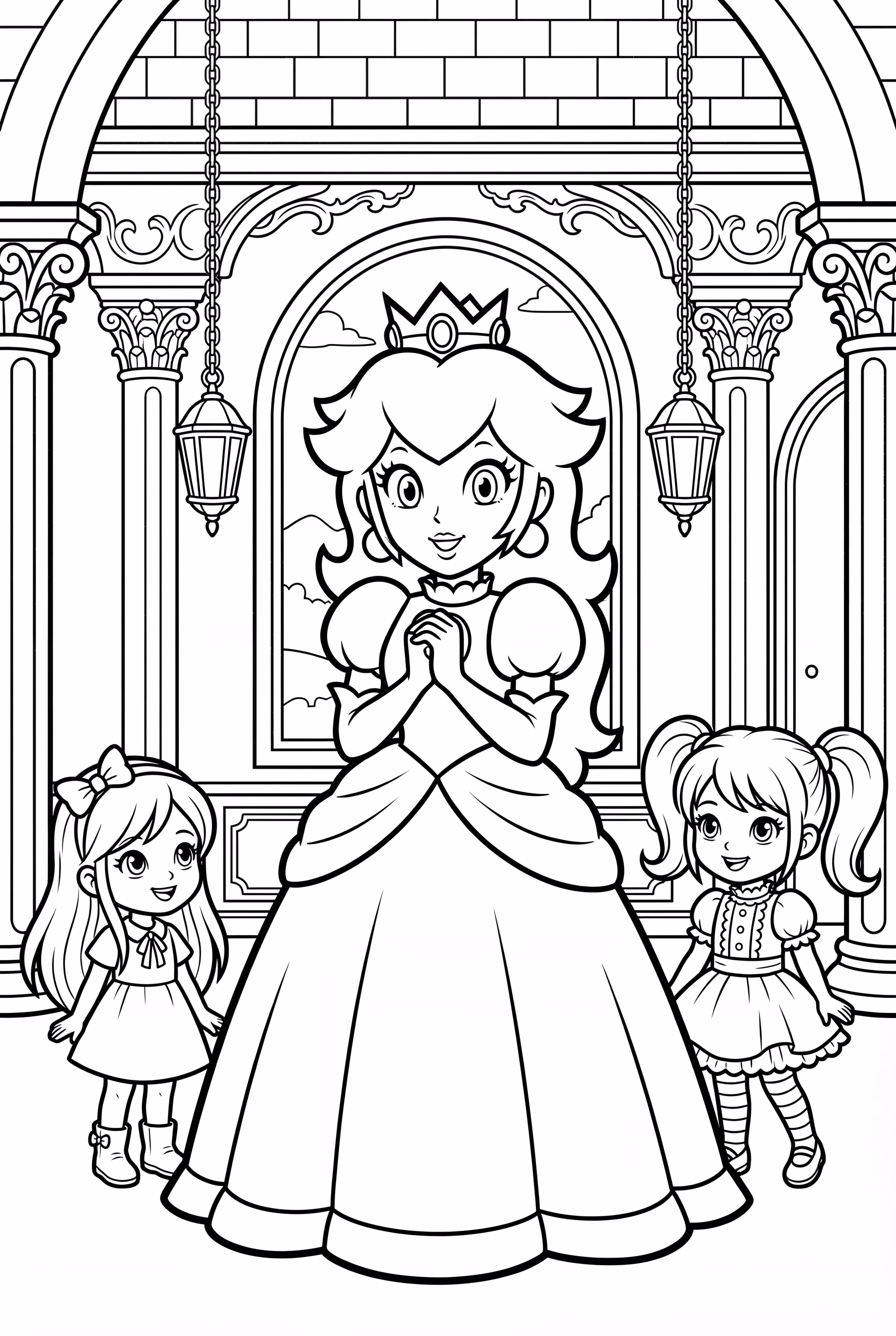 Princess Peach rescuing her friends from danger-2