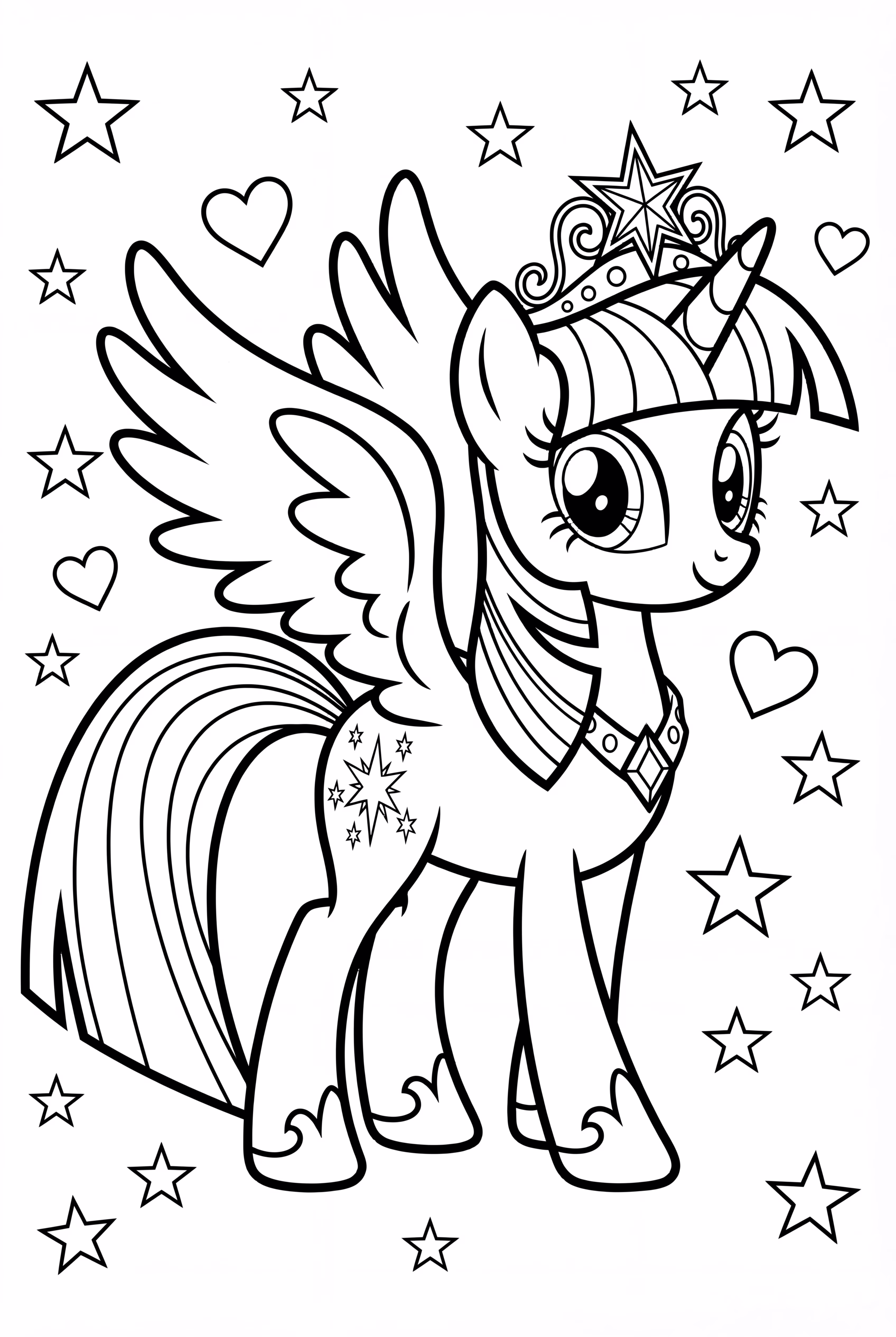 Princesa Twilight Sparkle com sua Coroa