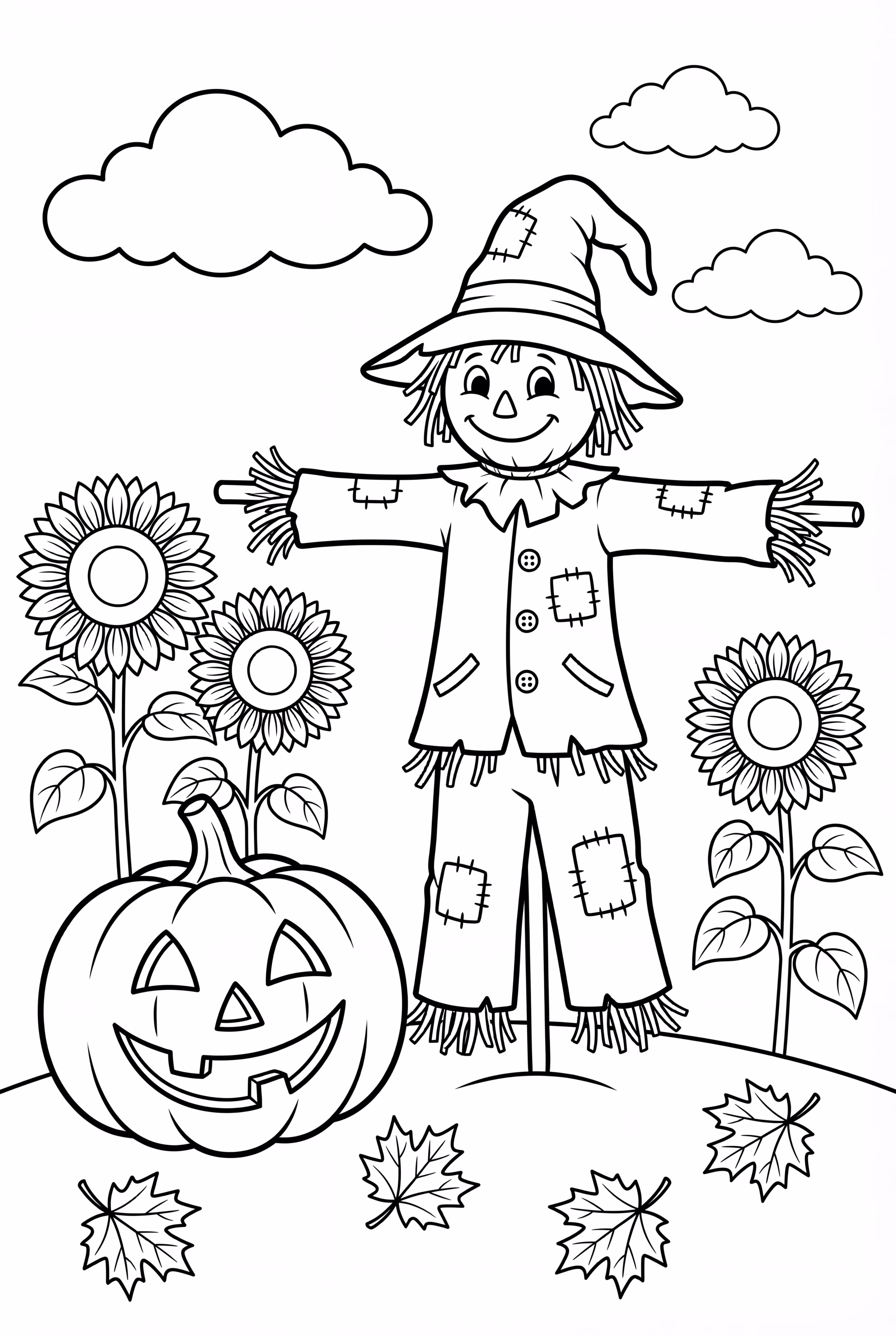 Pumpkin And Scarecrow Duo