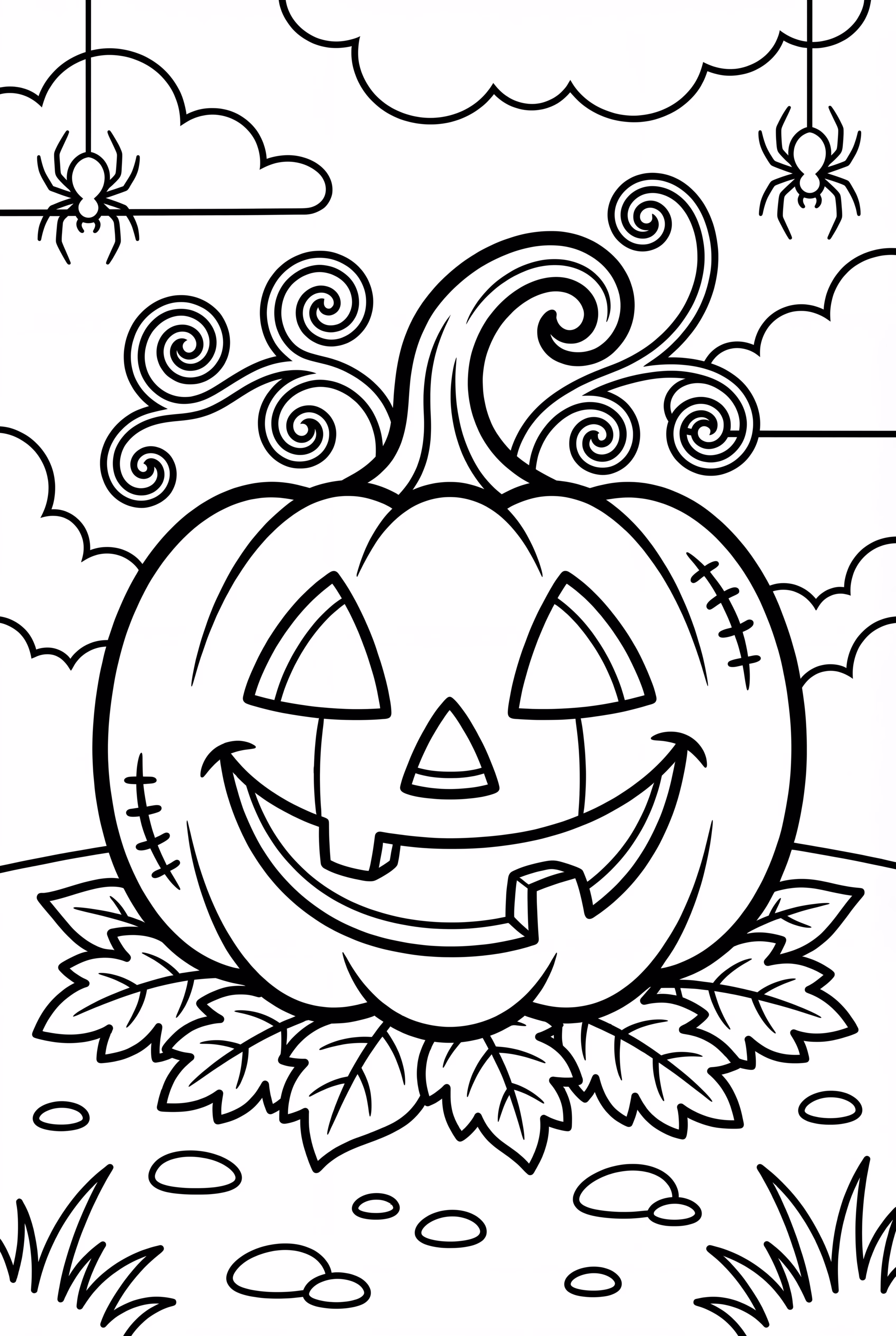 Pumpkin Face With Twisted Smile