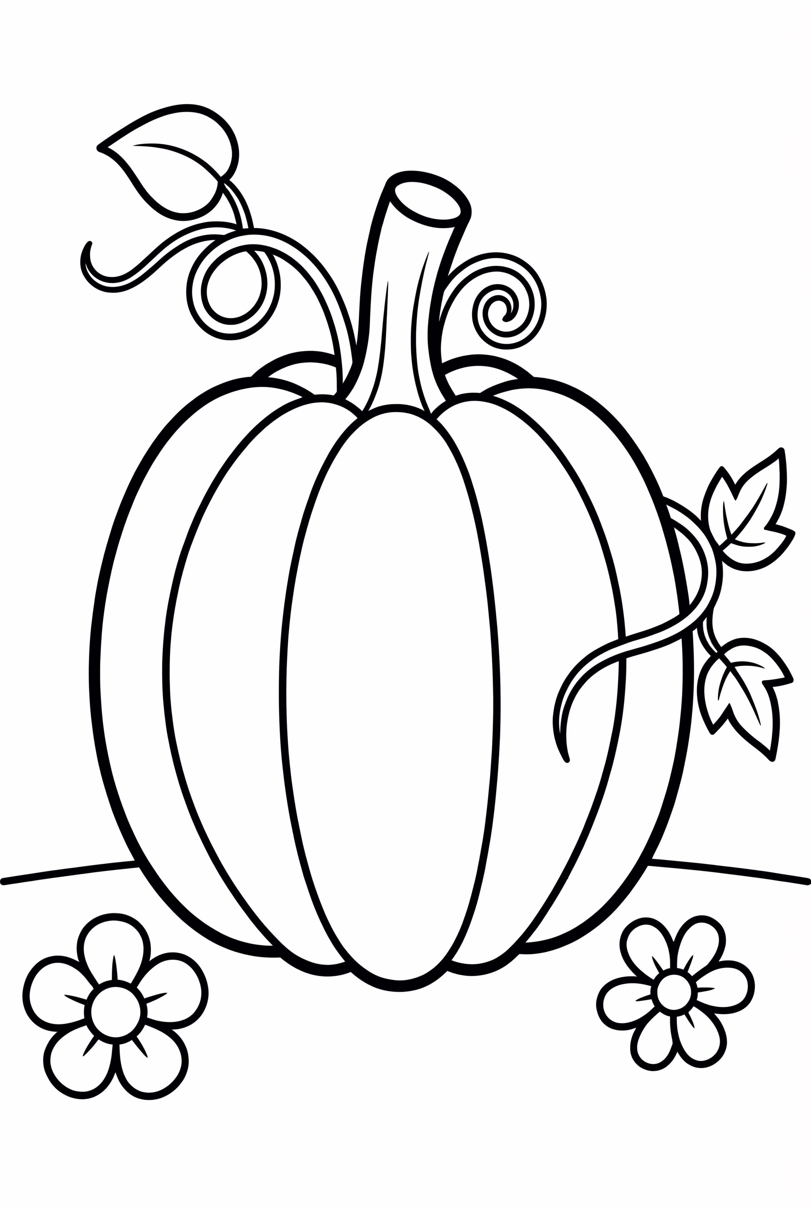 Pumpkin Growing In A Garden