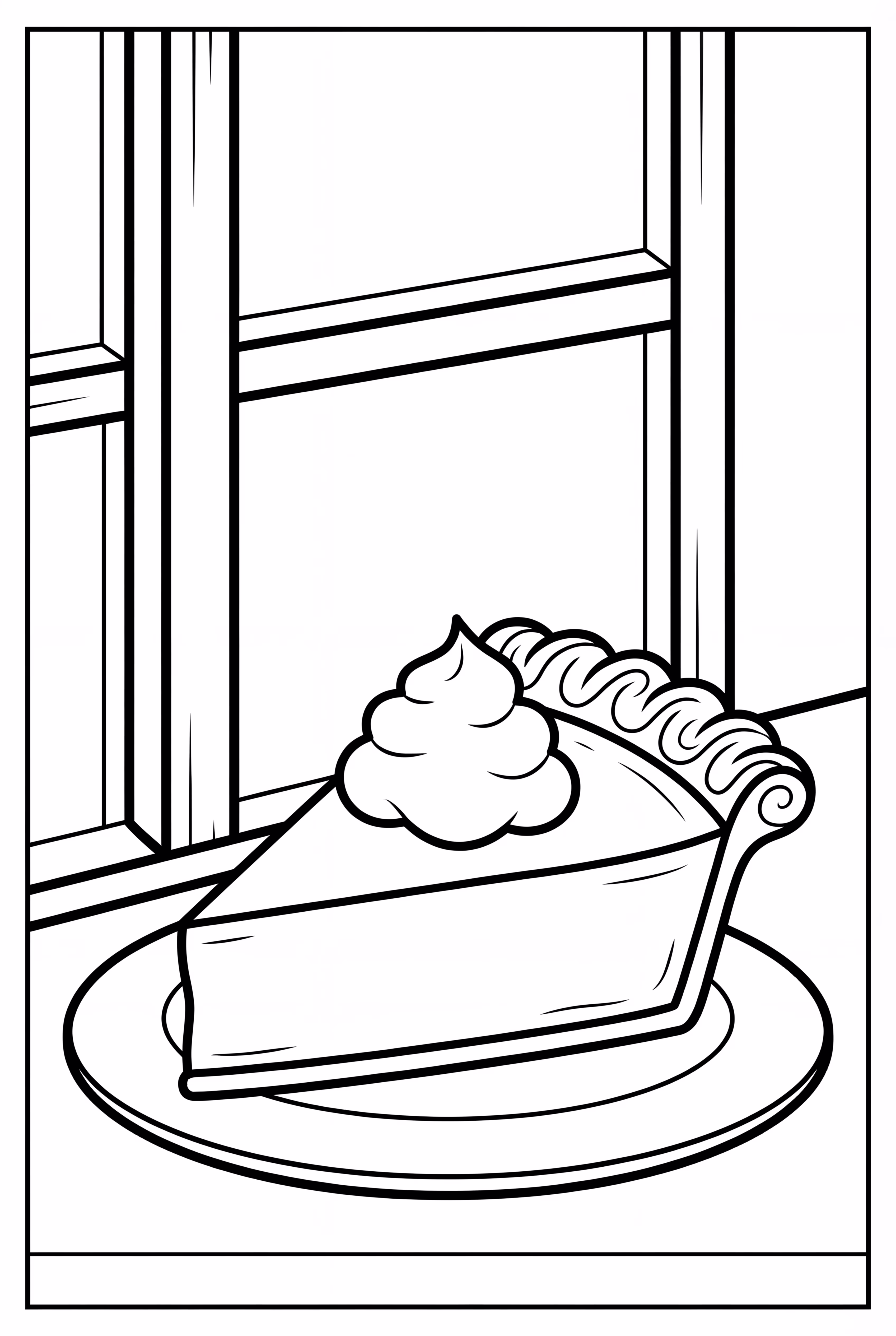 Pumpkin Pie On A Windowsill