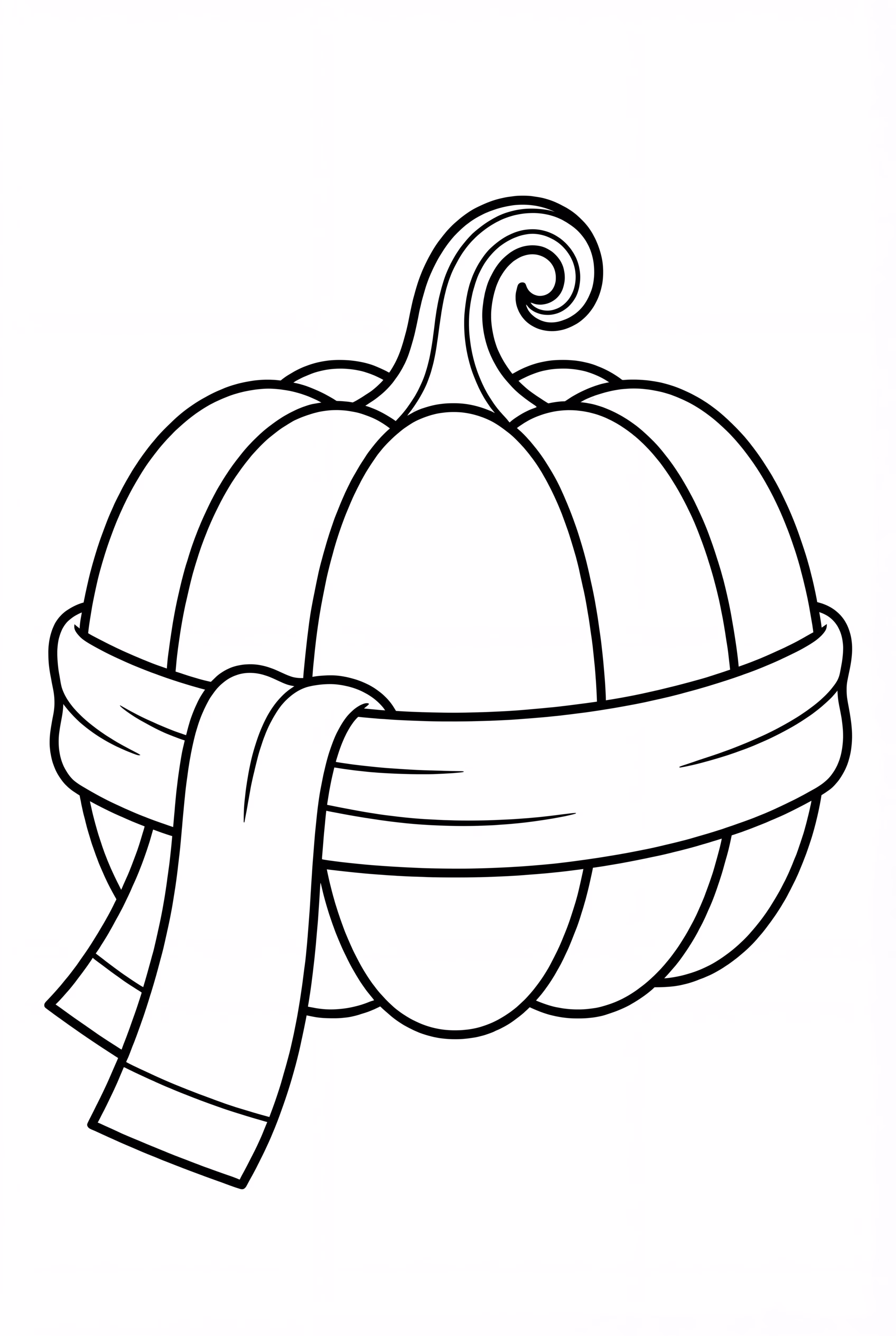 Abóbora Usando Um Cachecol