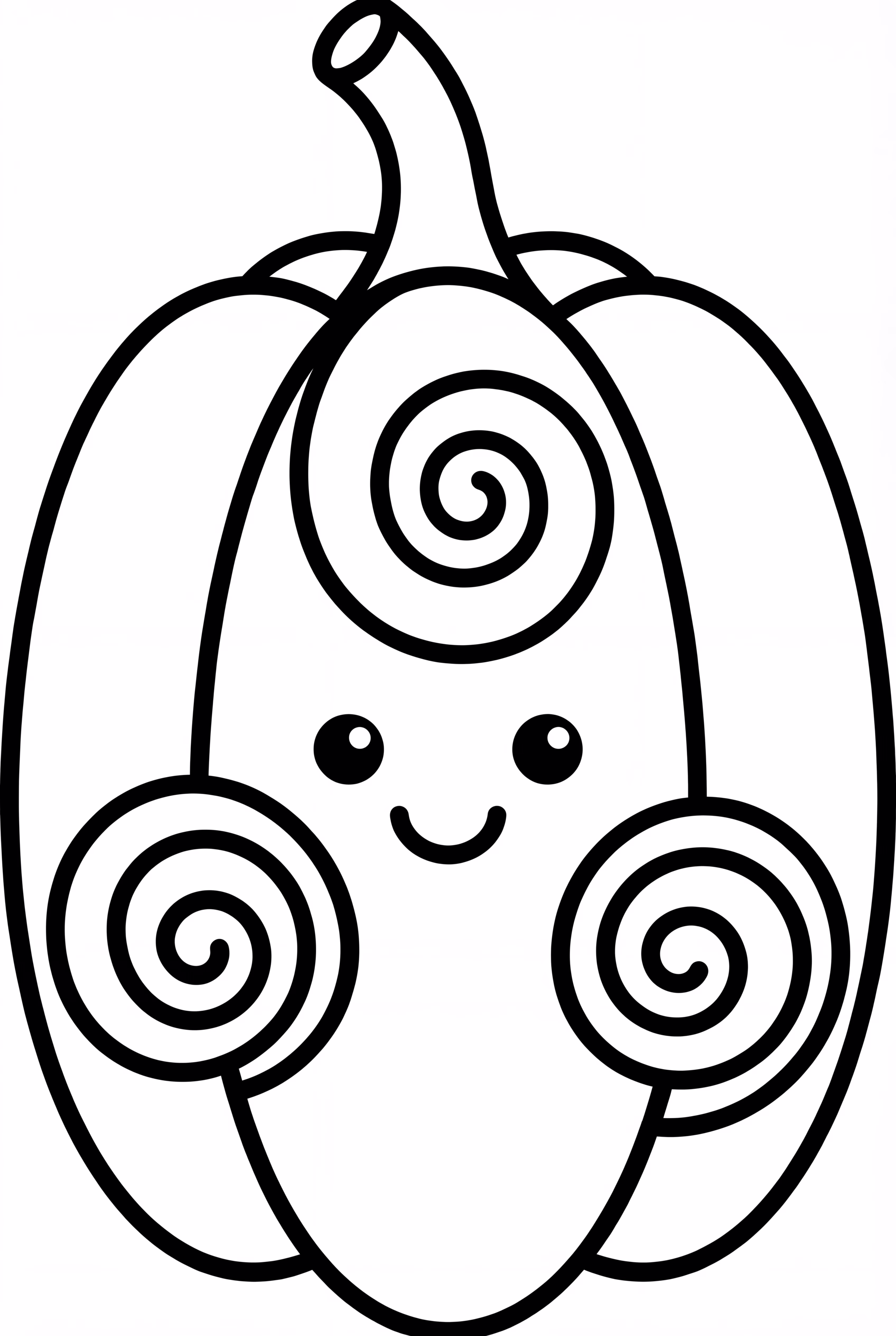 螺旋圖案的南瓜