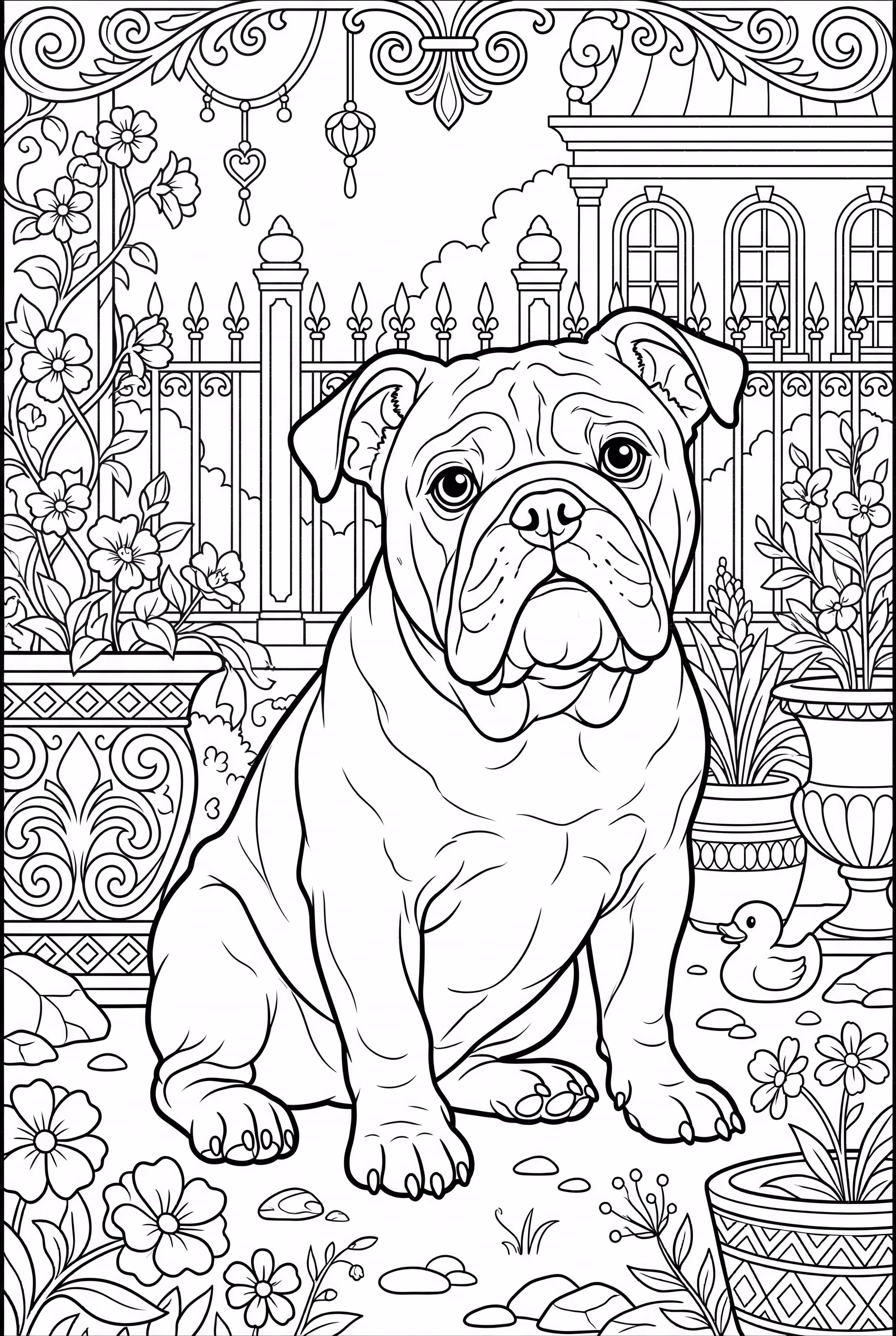 Chiot Creusant dans le Jardin