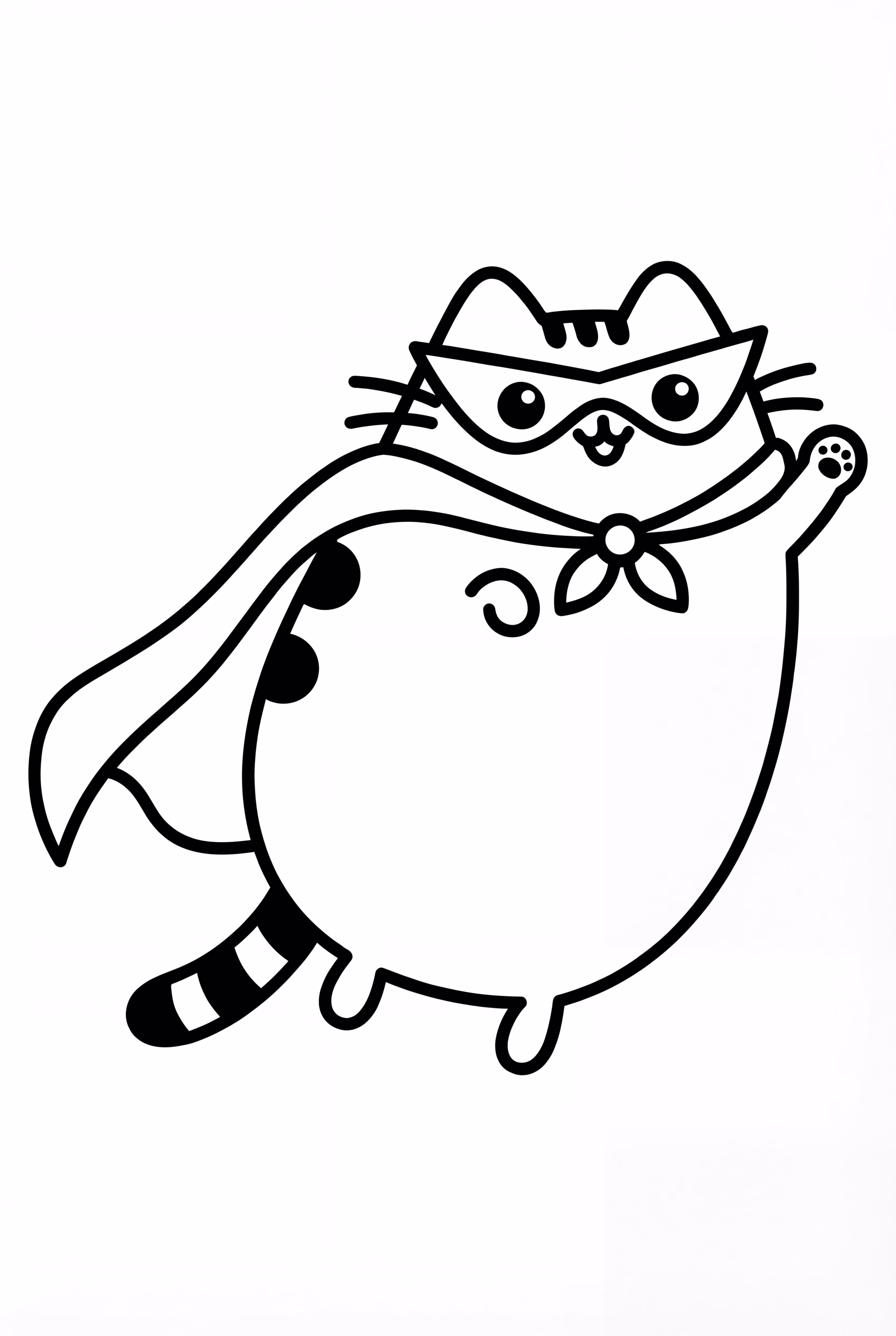 Pusheen Dressed As Superhero