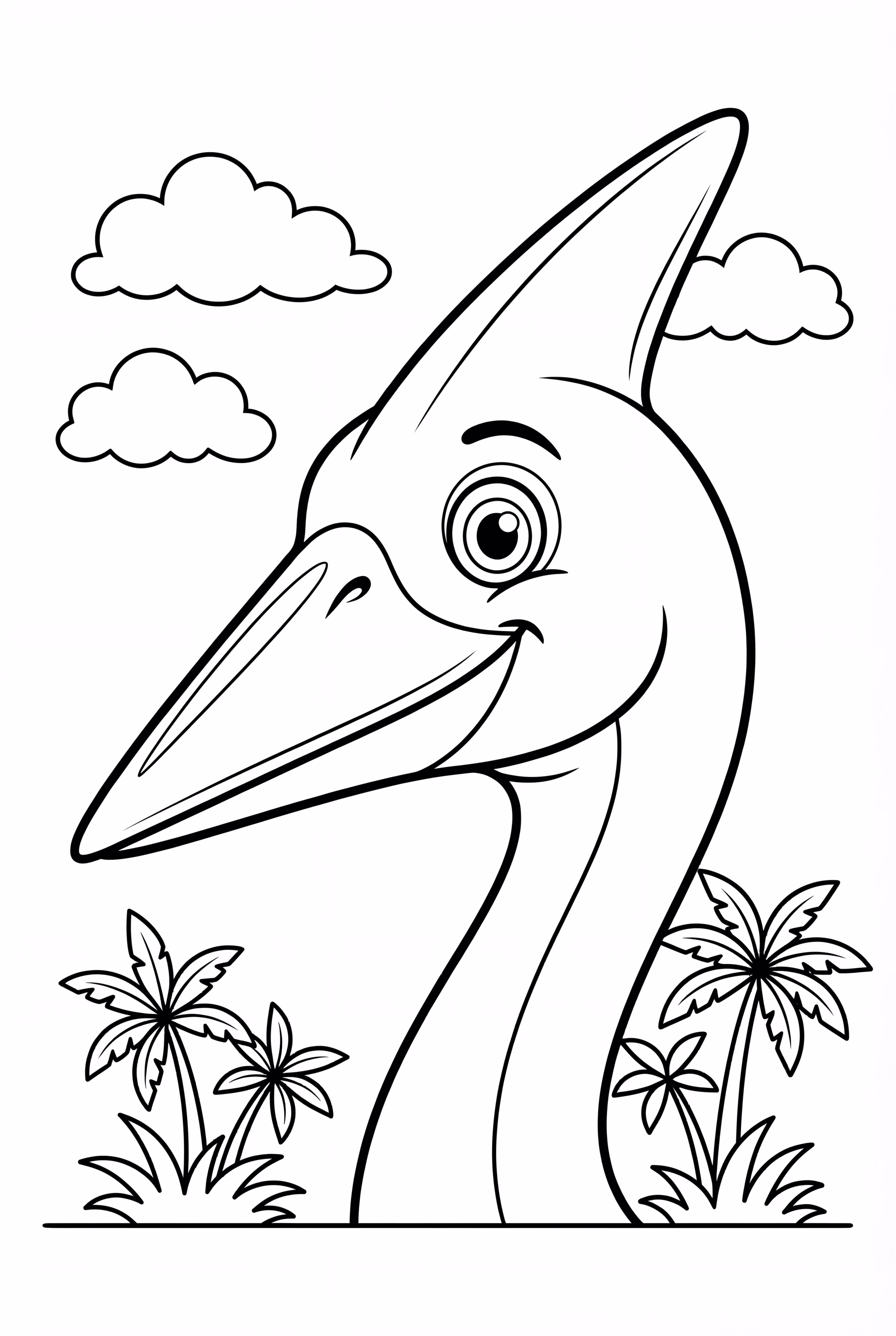 Quetzalcoatlus Head Portrait