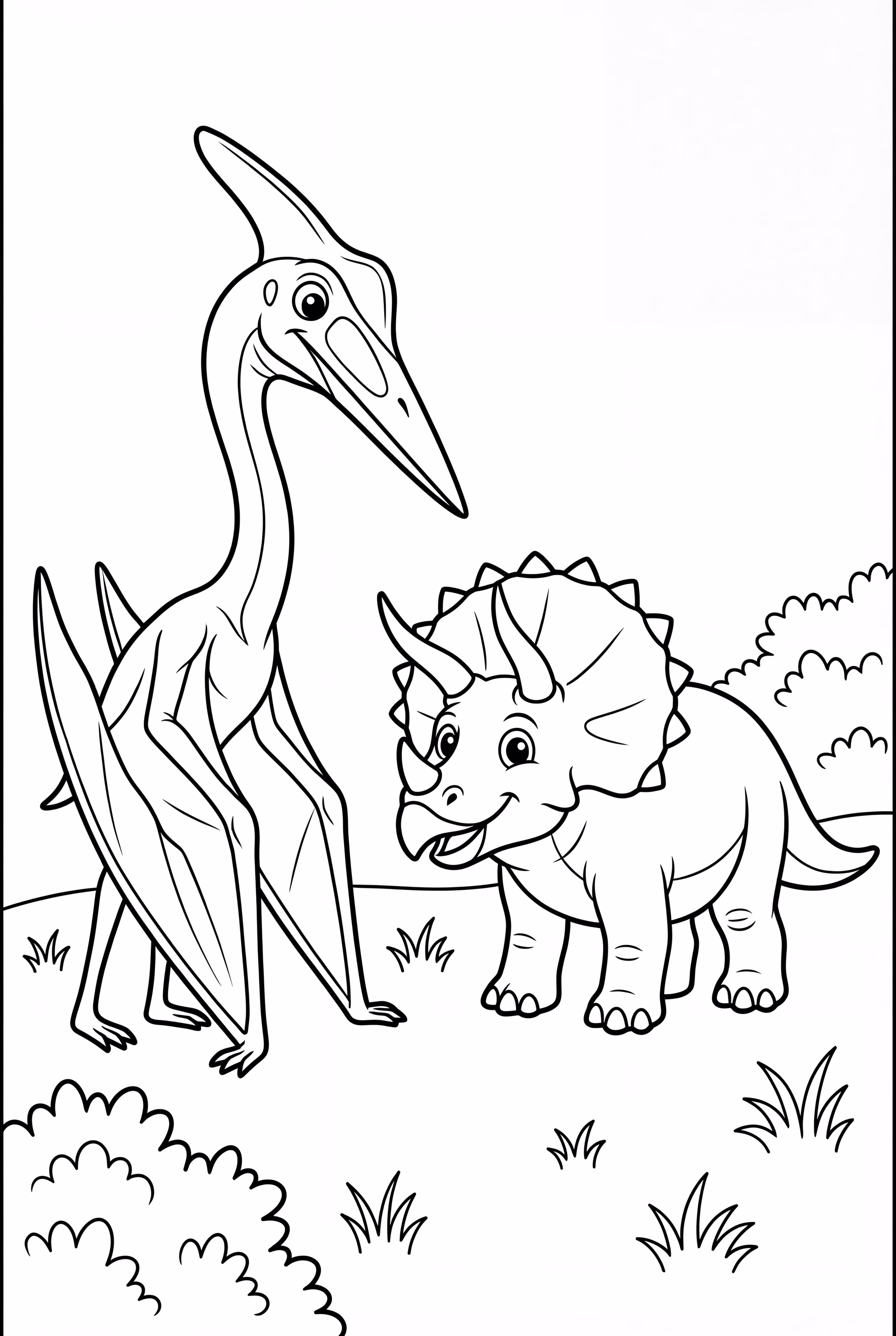 Quetzalcoatlus Meets A Triceratops