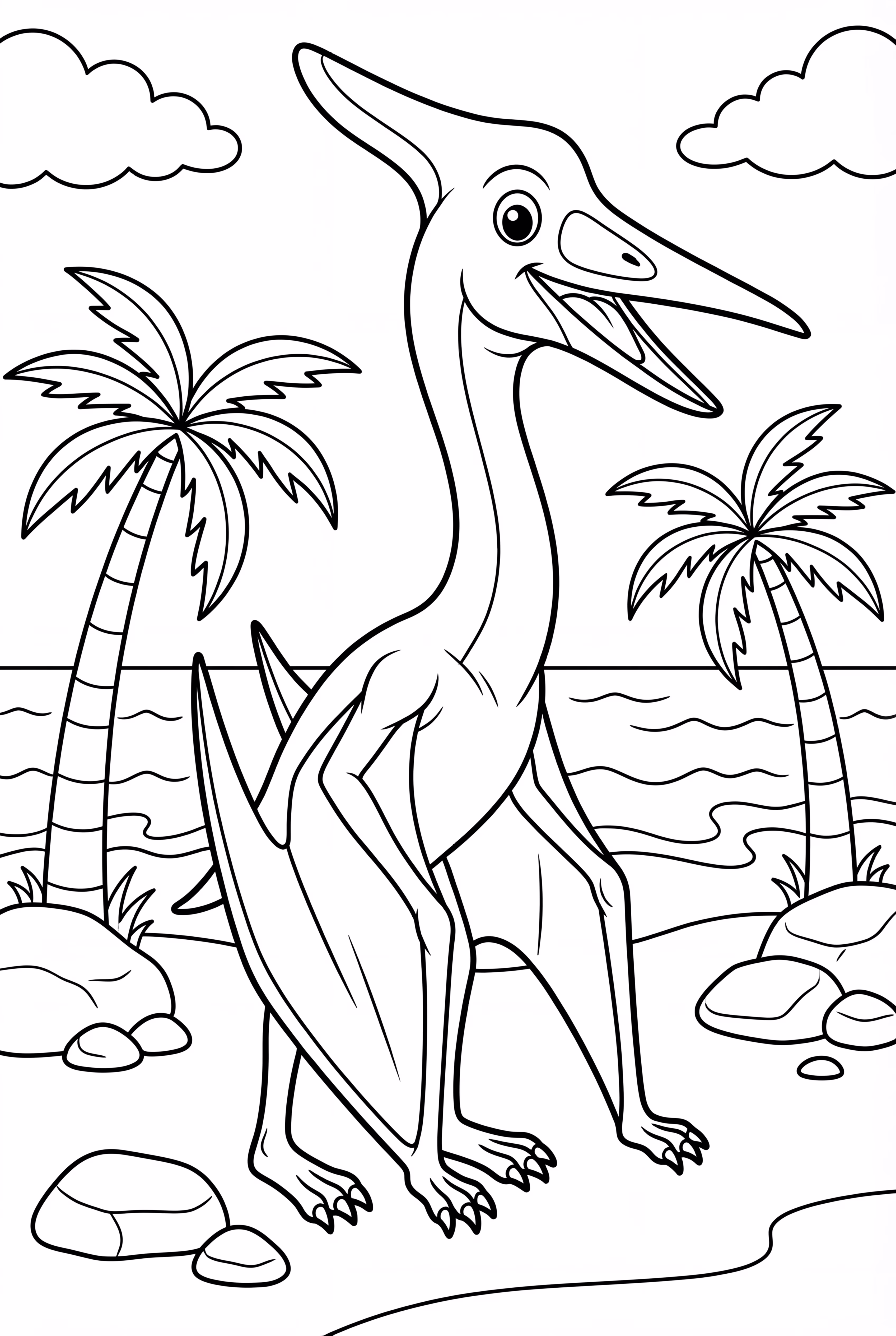 Quetzalcoatlus On A Cretaceous Beach