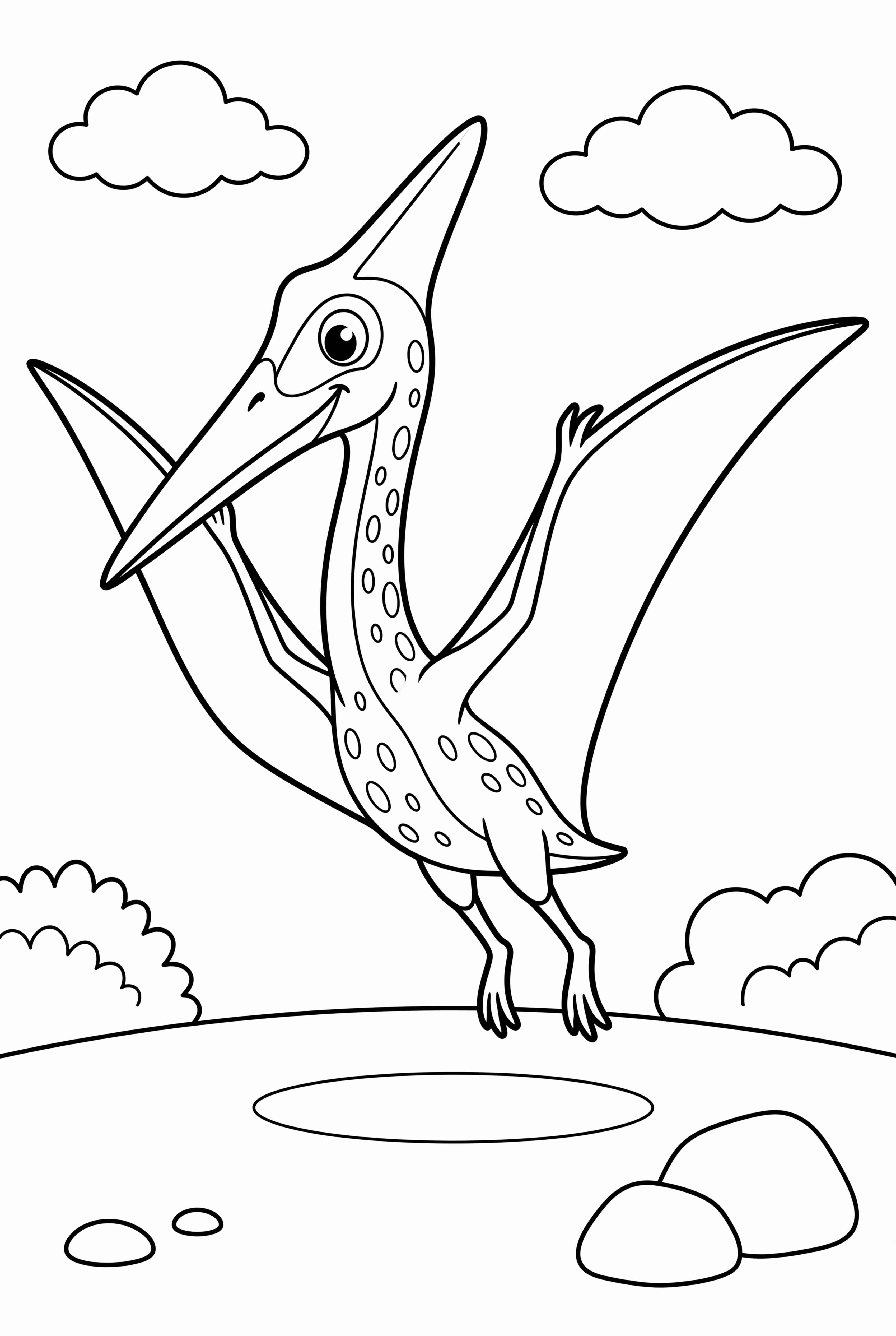 Quetzalcoatlus Bereitet Sich Auf Die Landung Vor